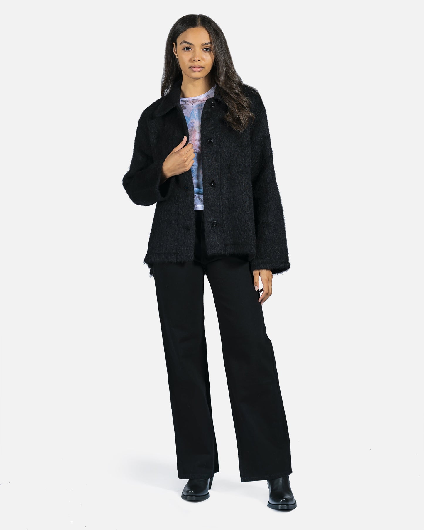 Our Legacy Women Jackets Camp Mohair Cardigan in Black