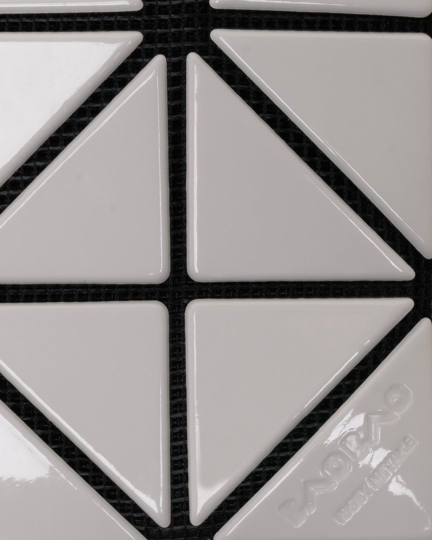 Bao Bao Issey Miyake Leather Goods Card Case With Color in Light Gray/Gray