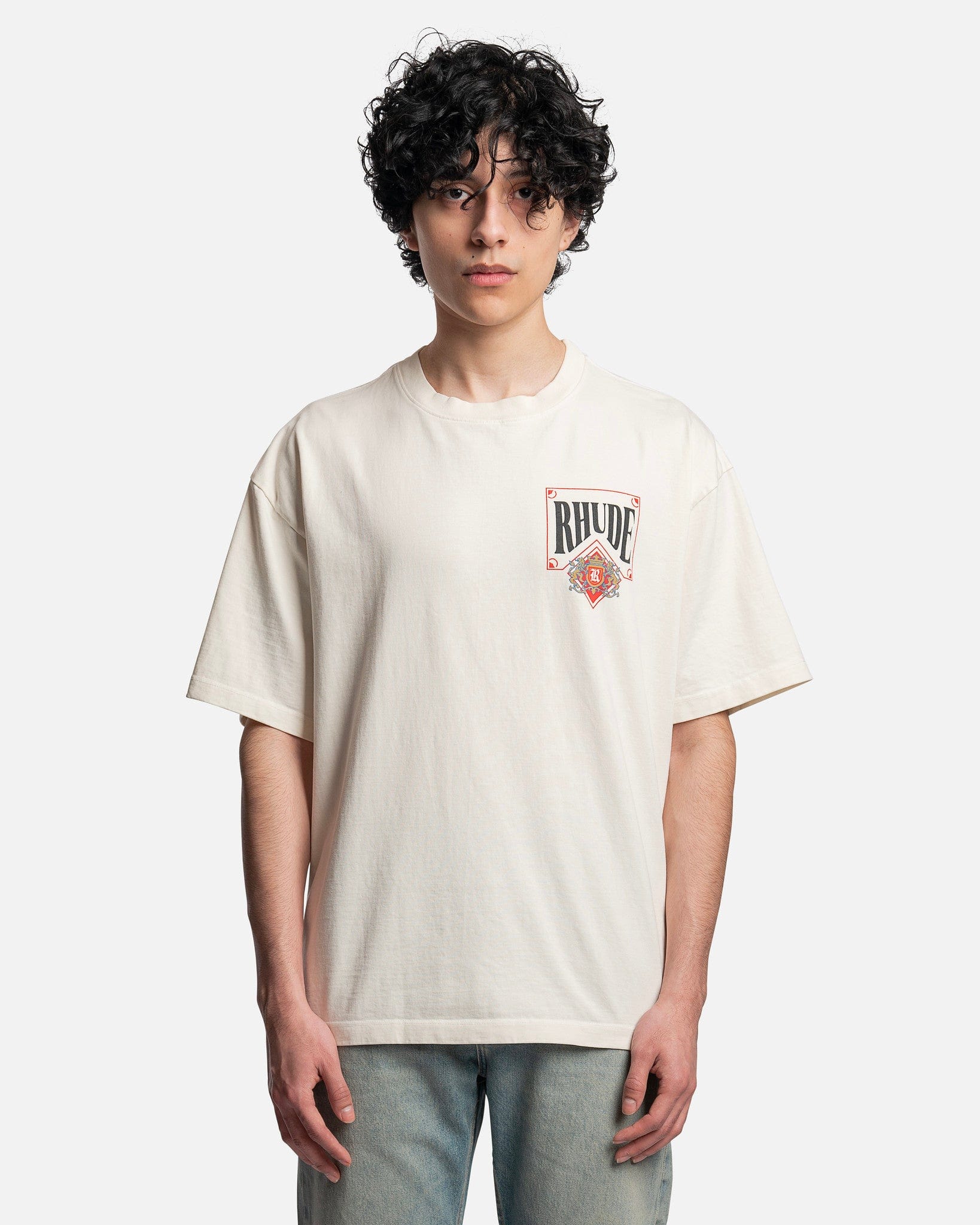 Card T-Shirt in Vintage White – SVRN