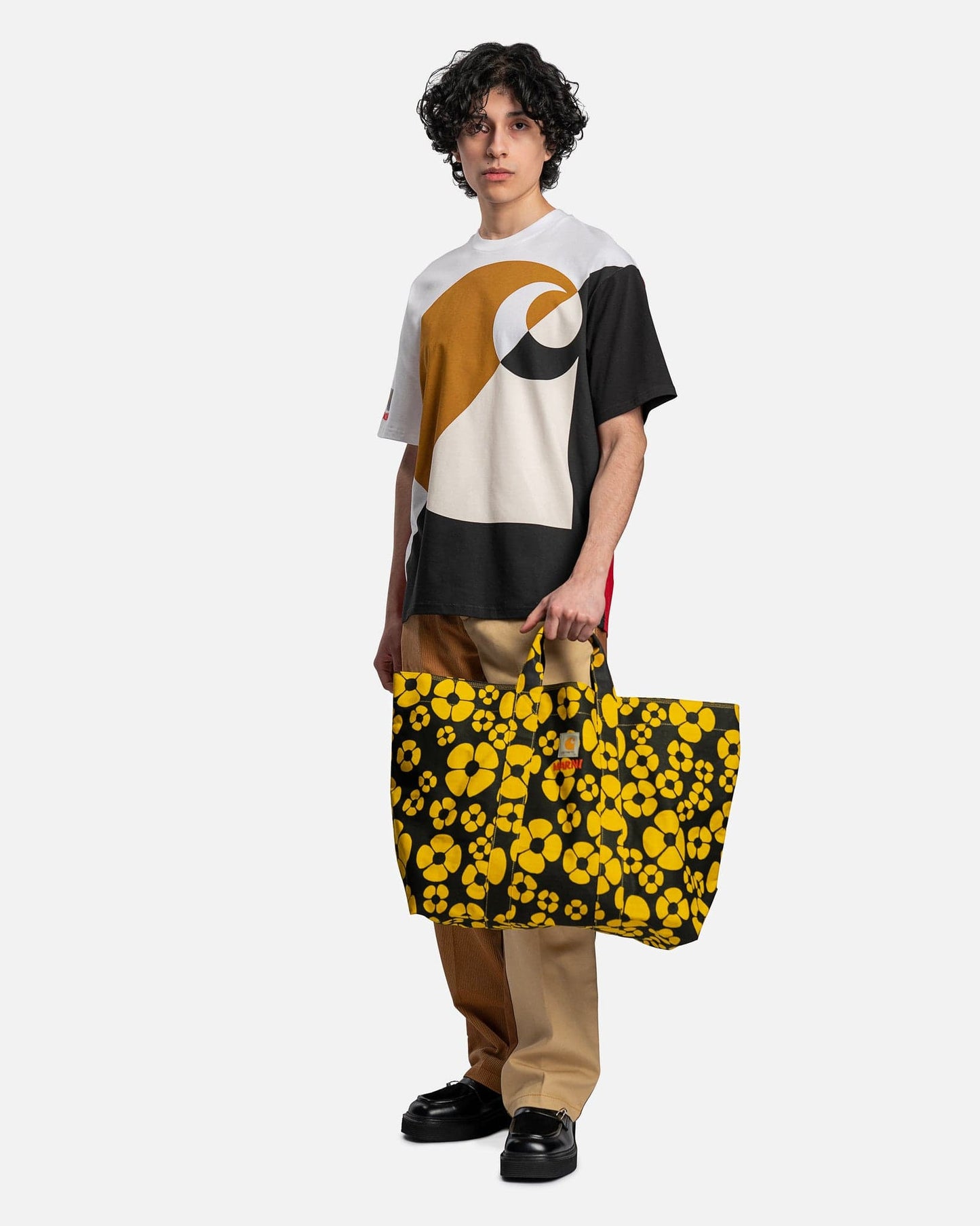 Marni Mens T-Shirt Carhartt T-Shirt in Red