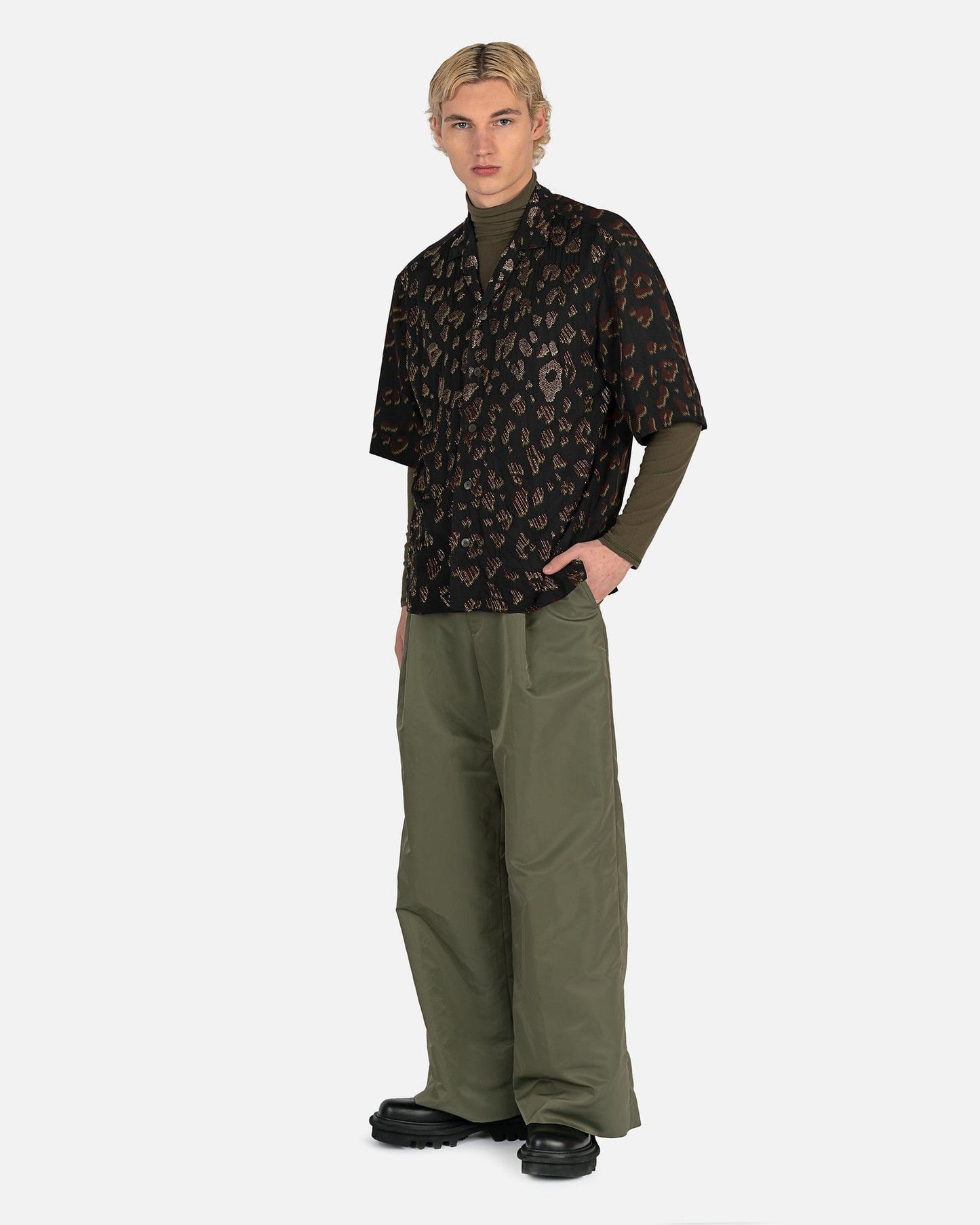 Dries Van Noten Men's Shirts Cassi EMB Shirt in Black