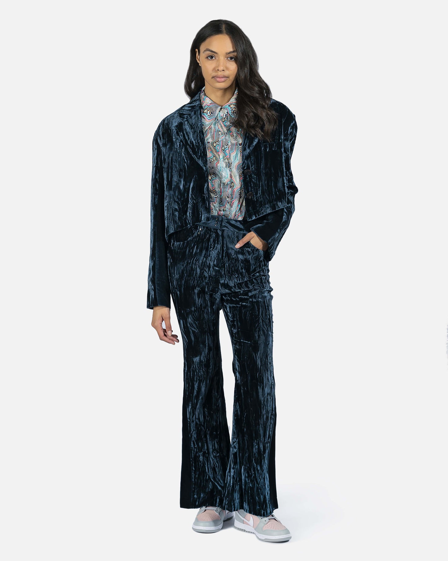 Andersson Bell Women Tops Cindy Magic Eye Crinkle Shirt in Multi