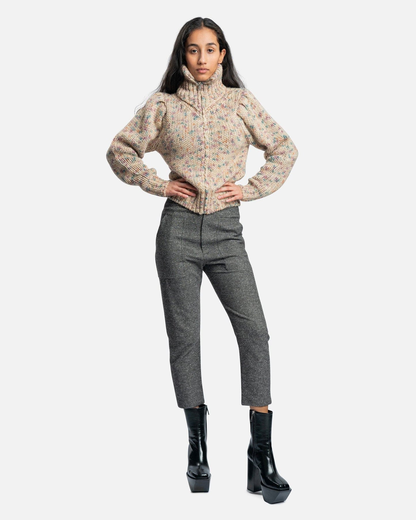 Isabel Marant Etoile Women Sweaters Clea Cardigan in Beige