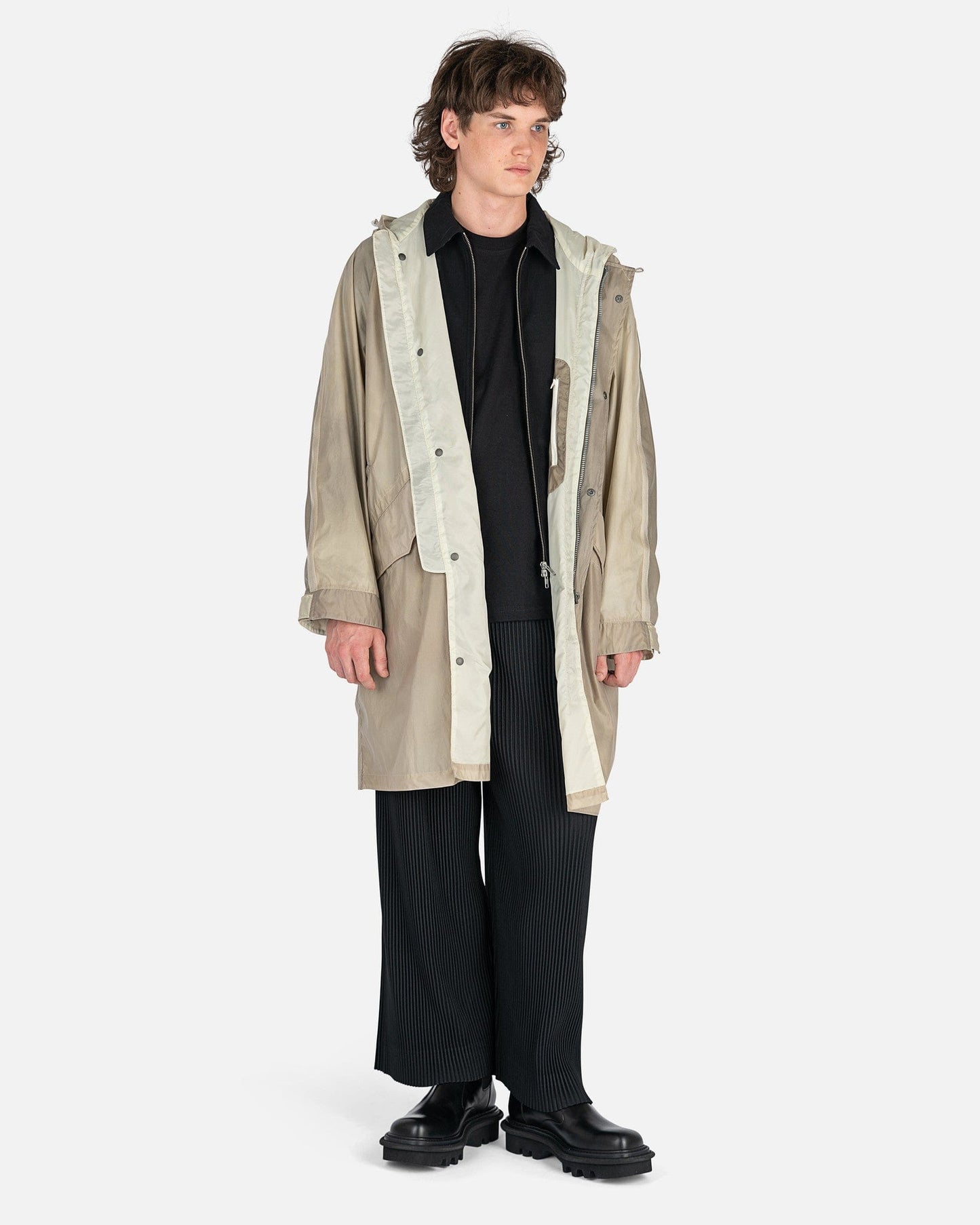 Our Legacy Men's Coat Cloak Parka in Olive