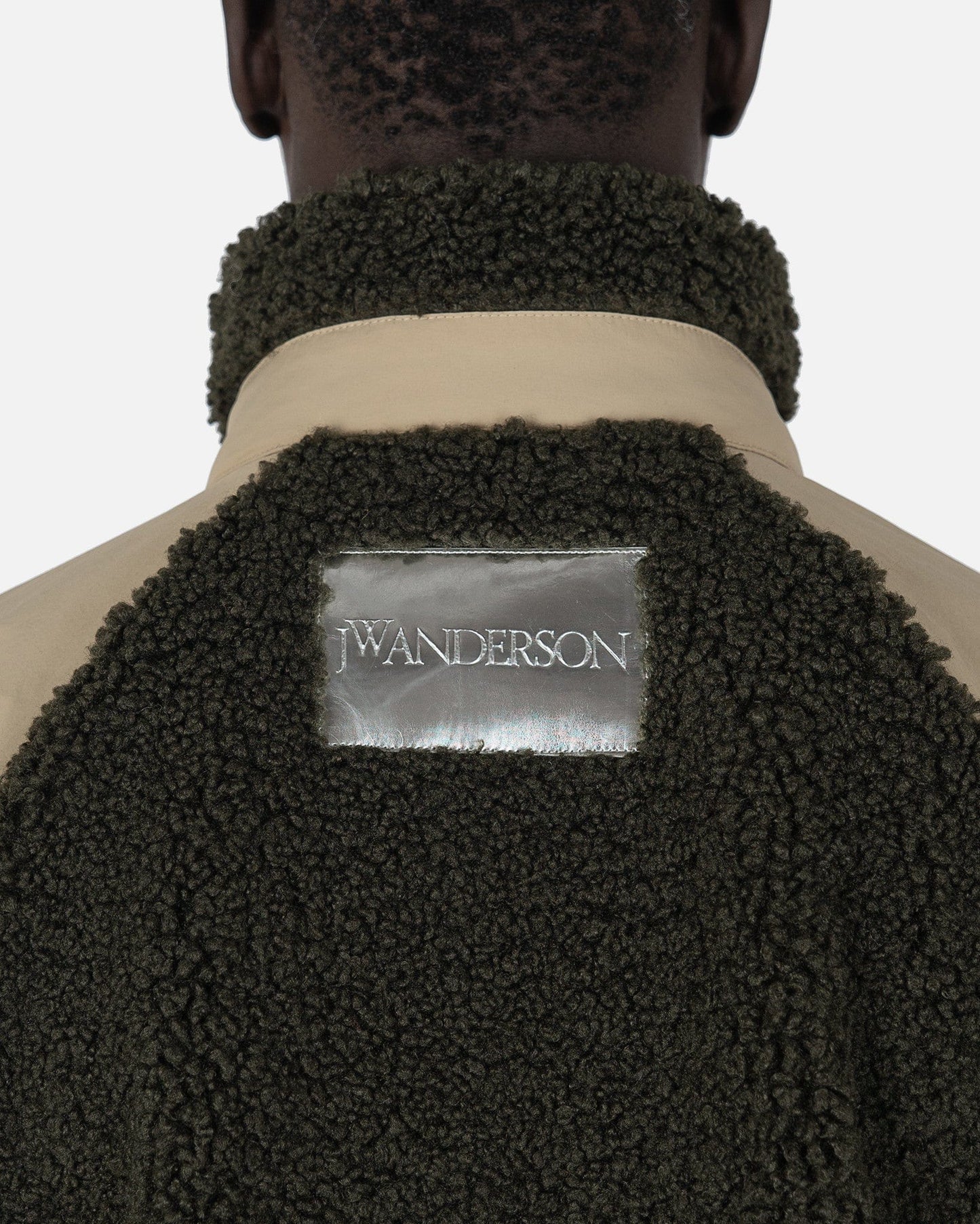 JW Anderson Men's Jackets Color Block Track Top in Forest Green