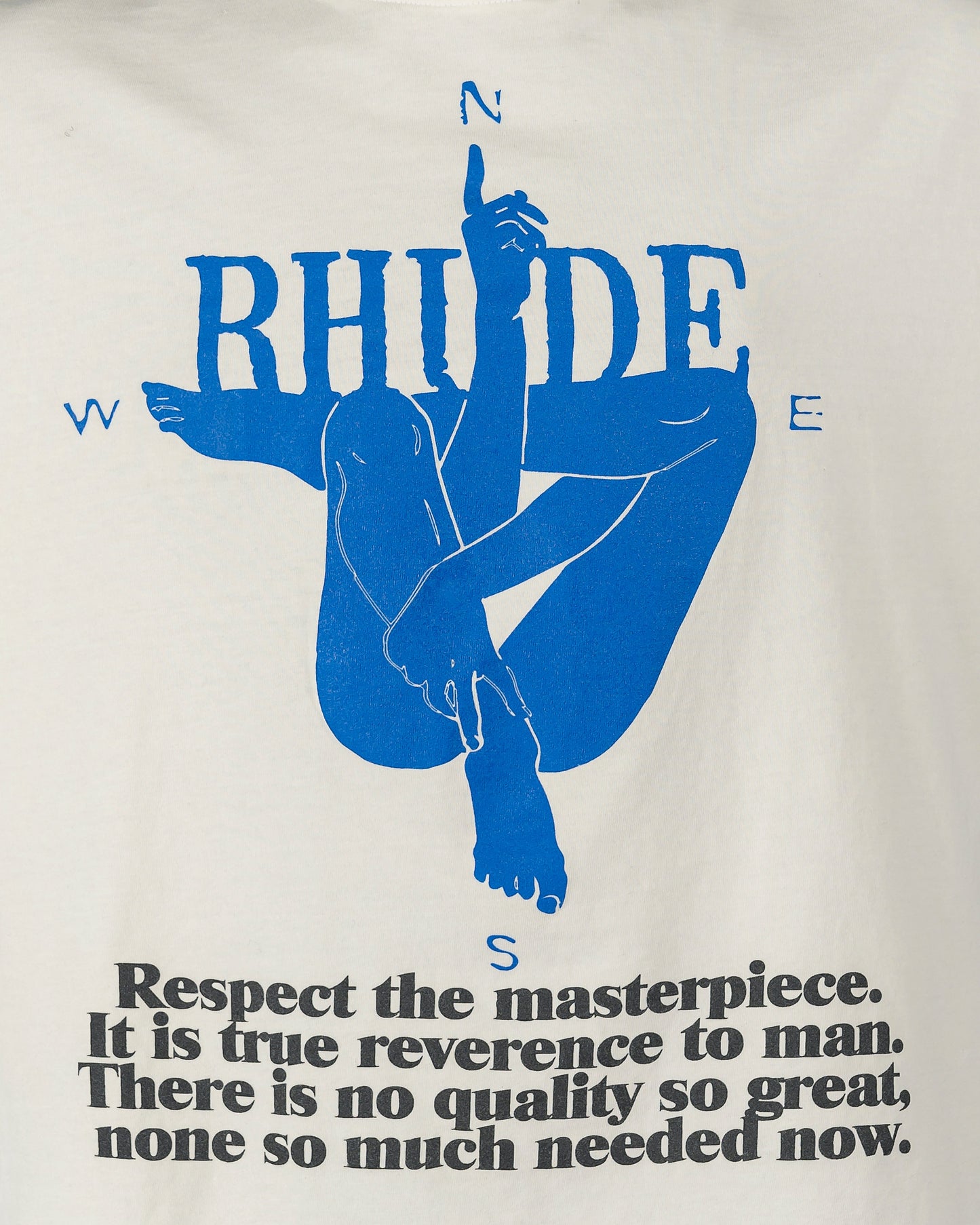 Rhude Men's T-Shirts Compass T-Shirt in Vintage White