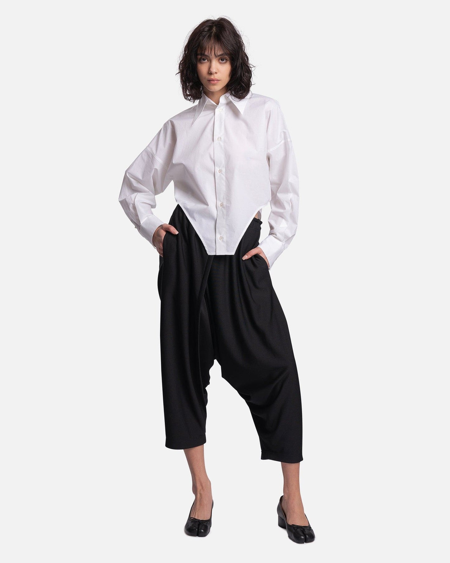 MM6 Maison Margiela Women Tops Corset Shirt in White
