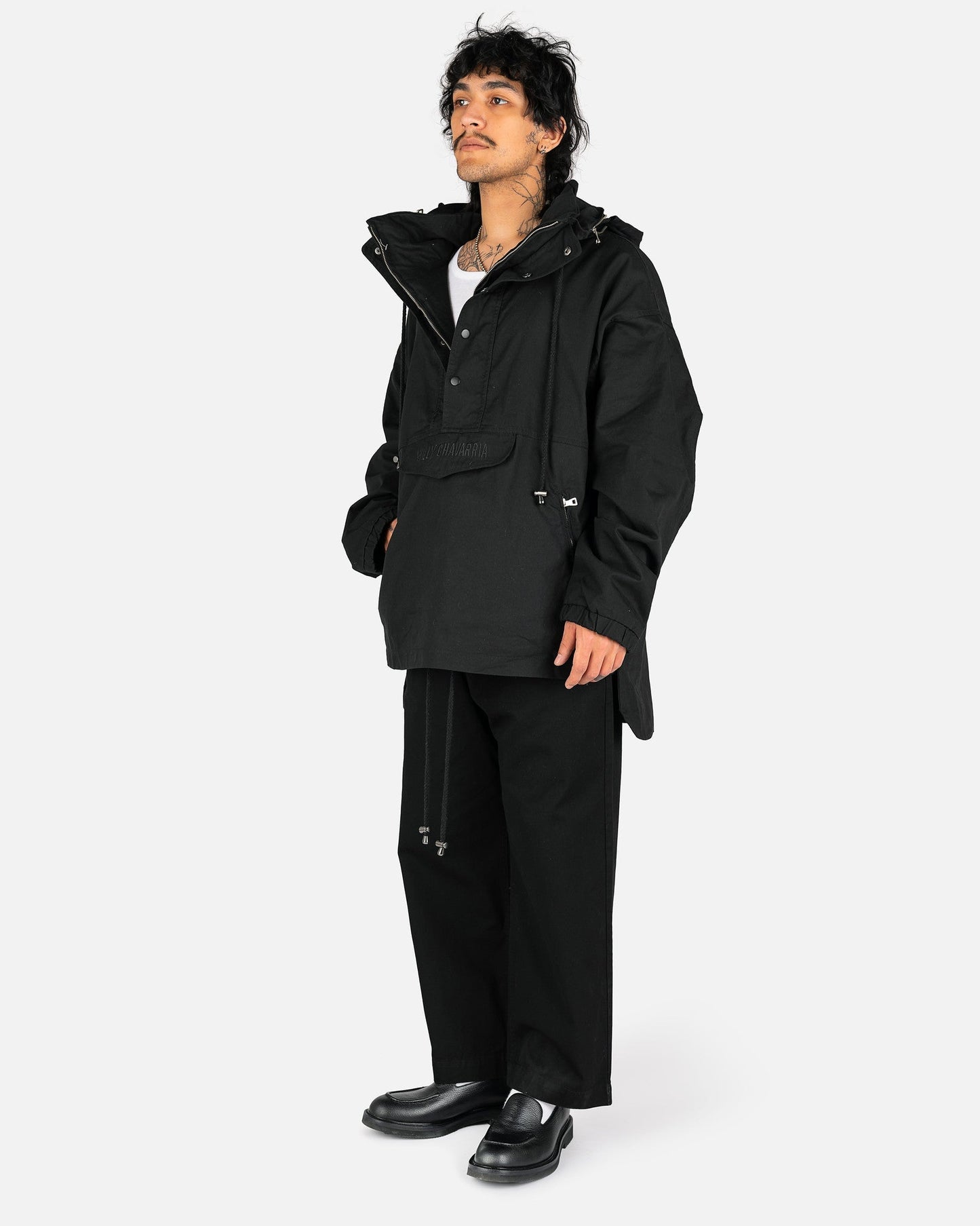 Willy Chavarria Men's Jackets Cowboy Parka in Black