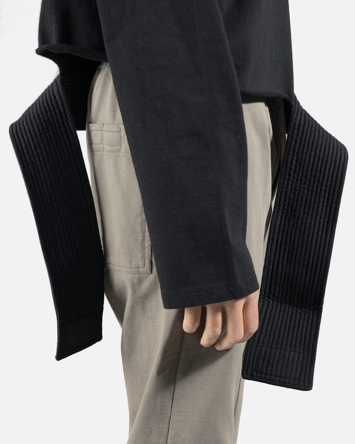 Rick Owens DRKSHDW Men's Sweatshirts Creatch Sweatshirt in Black