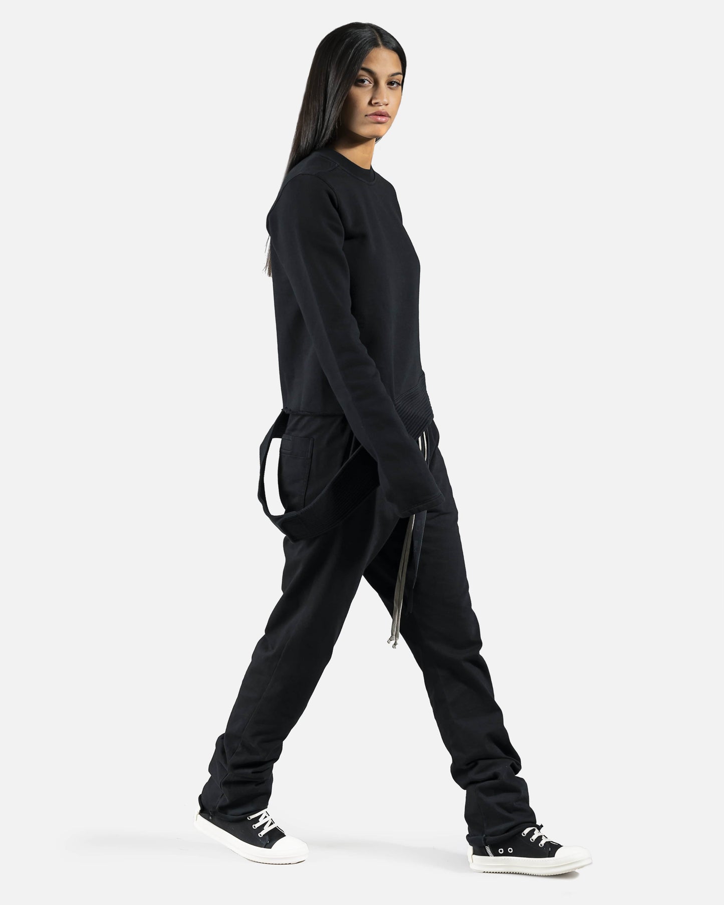 Rick Owens DRKSHDW Women's Sweatshirts Creatch Sweatshirt in Black