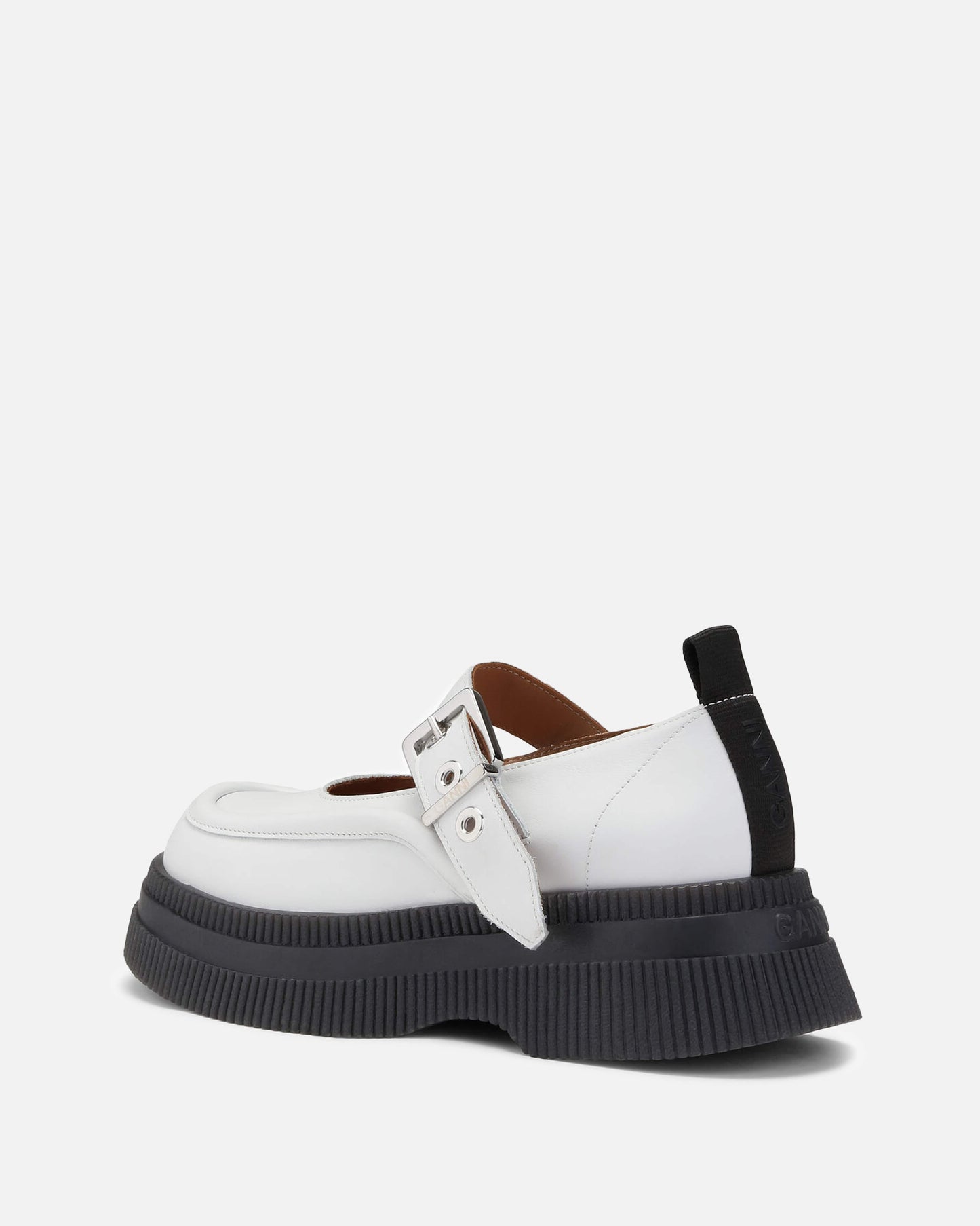Ganni Women Sneakers Creepers Mary Jane in Egret