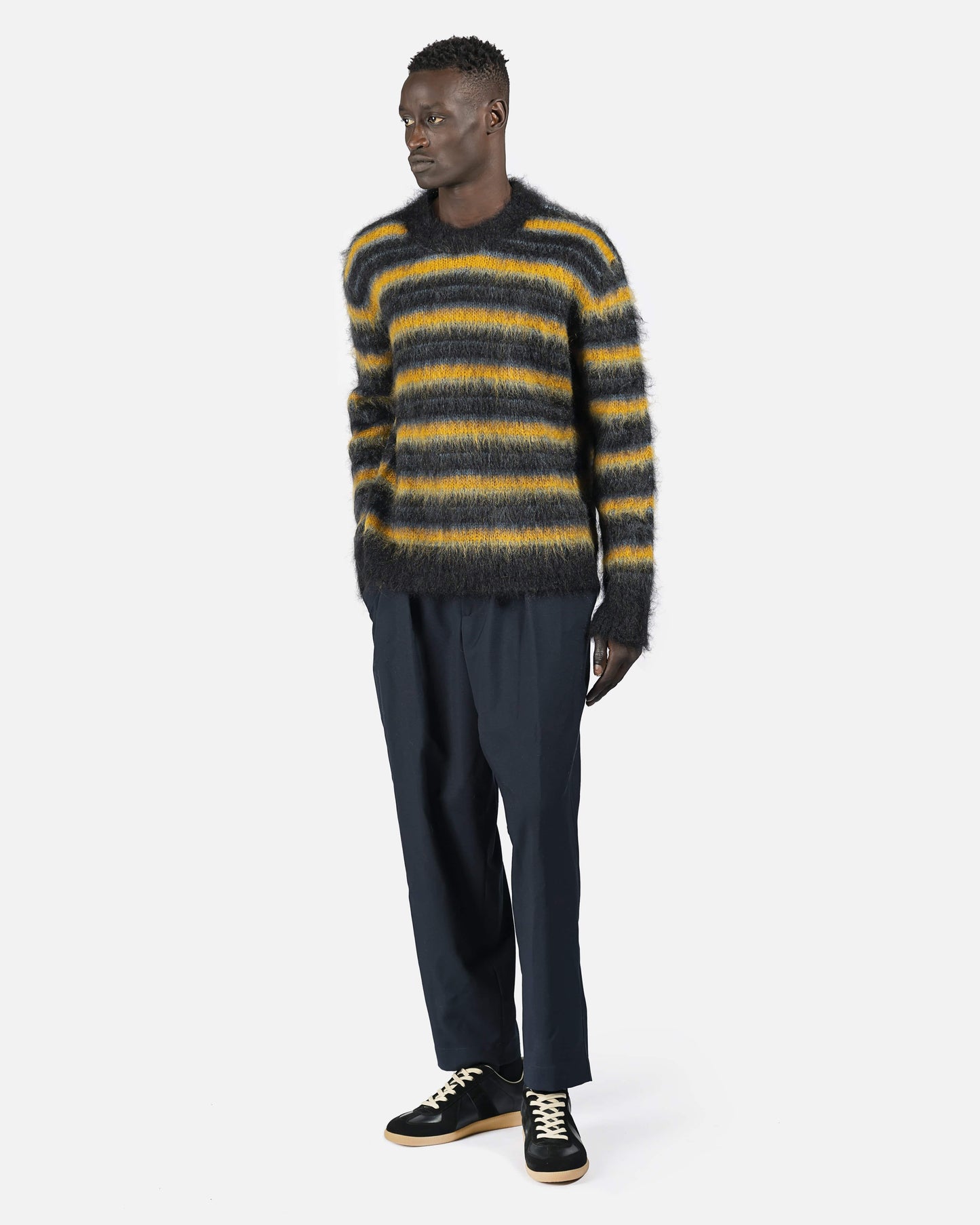 Marni mens sweater Crew Neck Sweater in Black