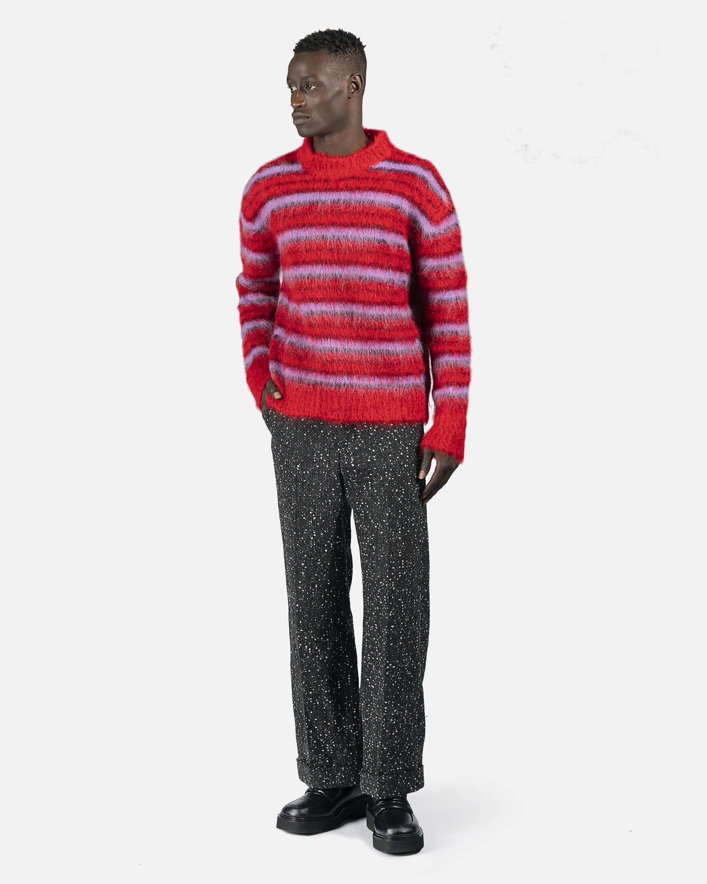 Marni mens sweater Crew Neck Sweater in Red