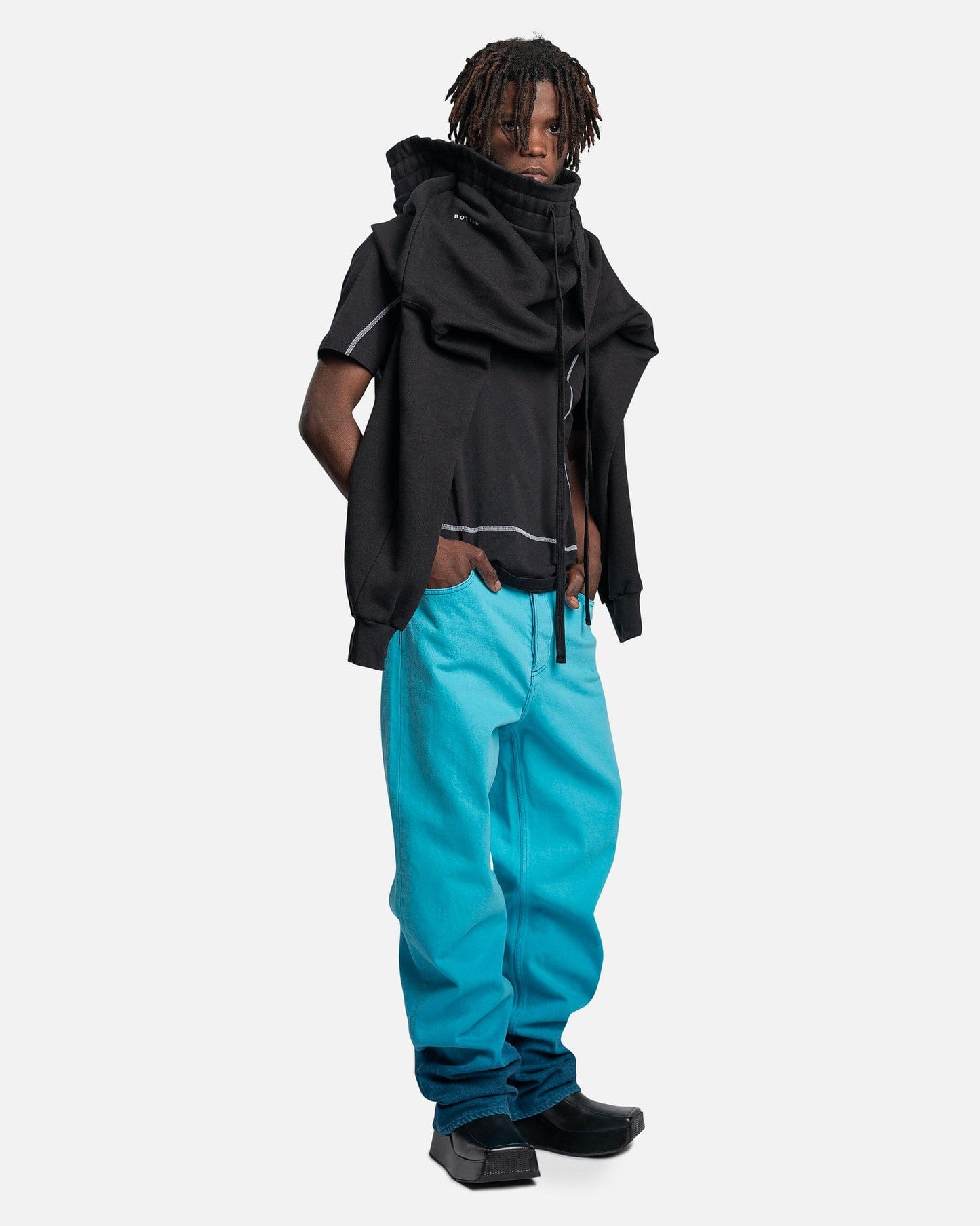 Botter Men's Sweatshirts Crewneck Sweater in Black