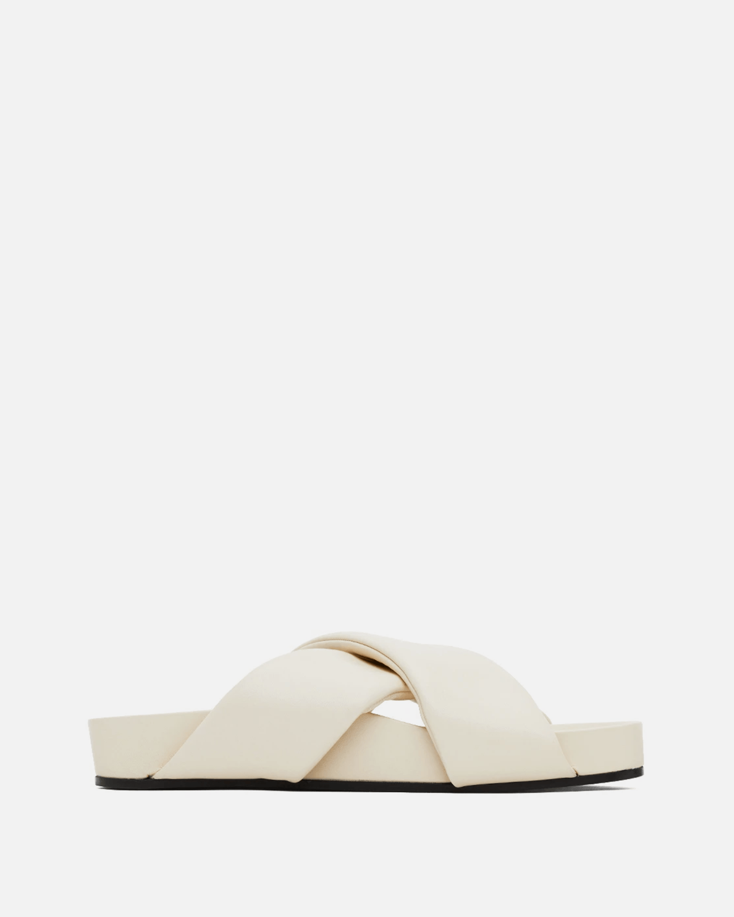 Jil Sander Unisex Sandals Criss-Cross Sandals in Natural
