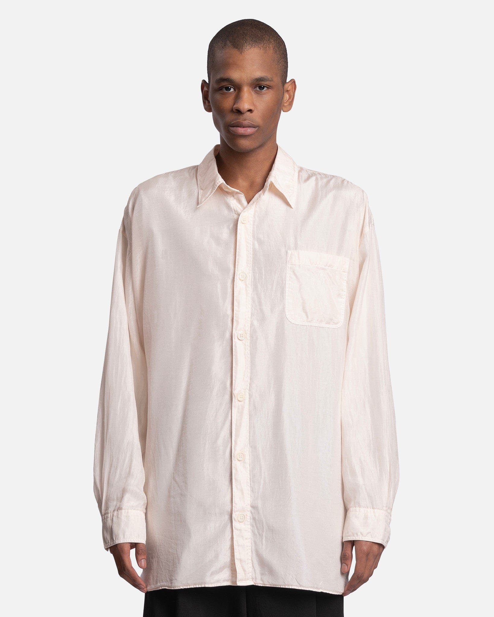 Darling Shirt in Champagne Cotton Silk