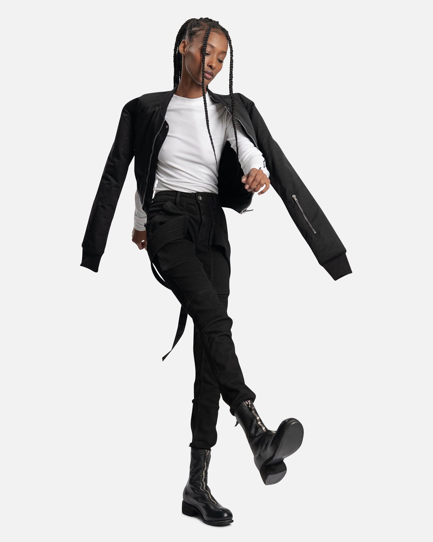 Rick Owens DRKSHDW Women Pants Denim Creatch Pants in Black