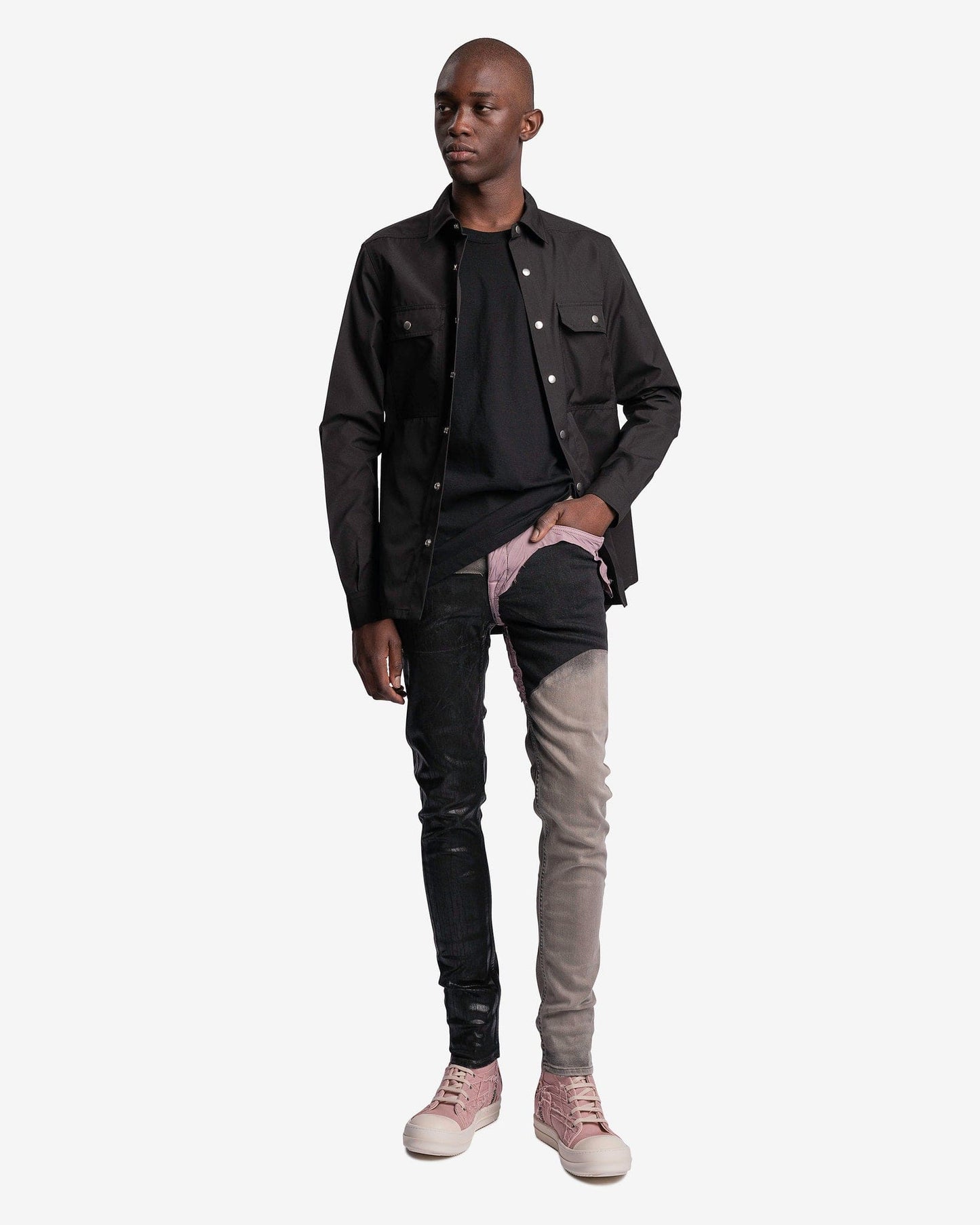 Rick Owens DRKSHDW Men's Pants Denim Tyrone Cut Pants in Black