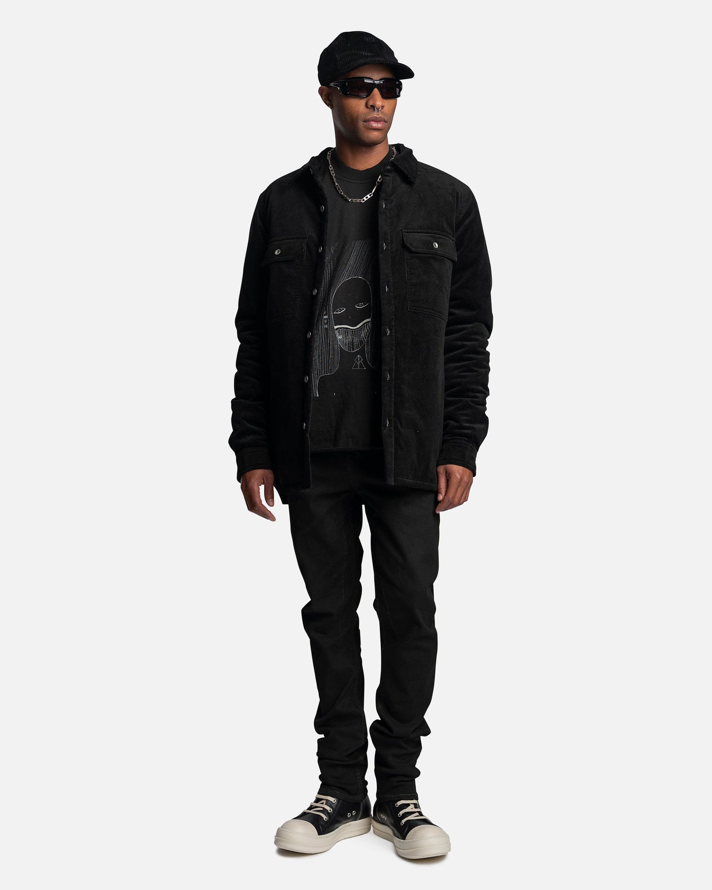 Rick Owens DRKSHDW Men's Jeans Detroit Cut Denim in Black