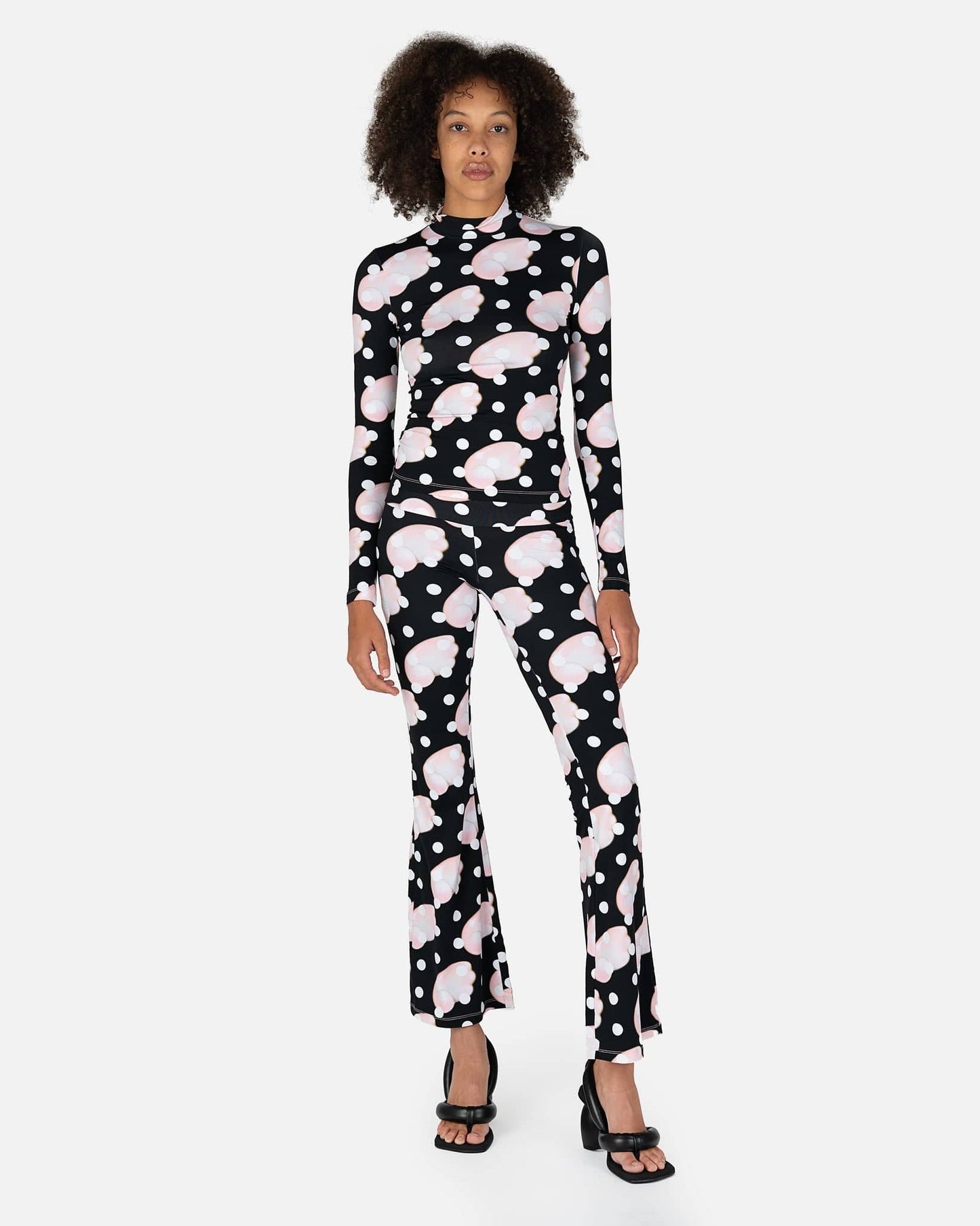 Sandy Liang Women Tops Dunloe Top in Black Wing Print