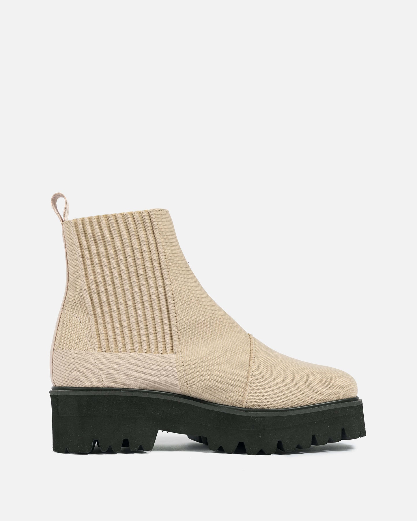 Pleats Please Issey Miyake Women Boots Easy Knit Boot in Beige
