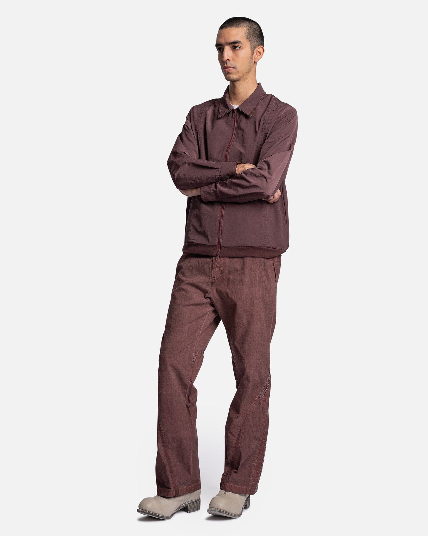 XLIM Men's Pants EP.3 01 Trousers in Burgundy