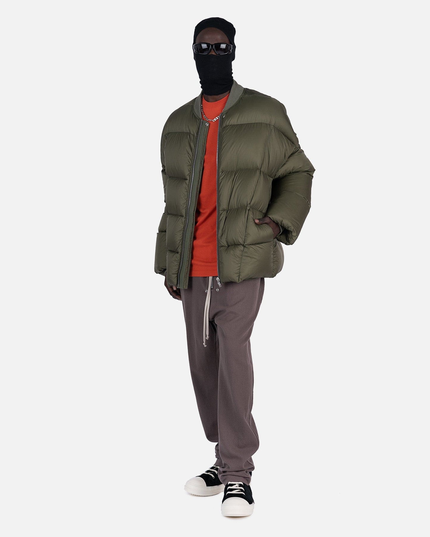Rick Owens Men's Jackets Flight Jacket in Green