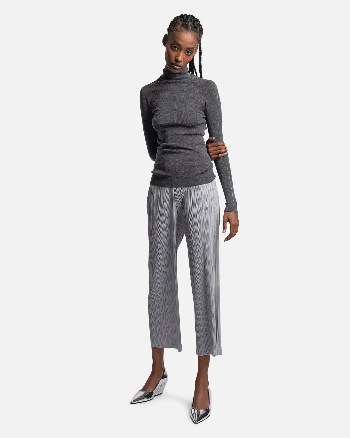 Pleats Please Issey Miyake Women Pants Forward 1 Pants in Cool Gray