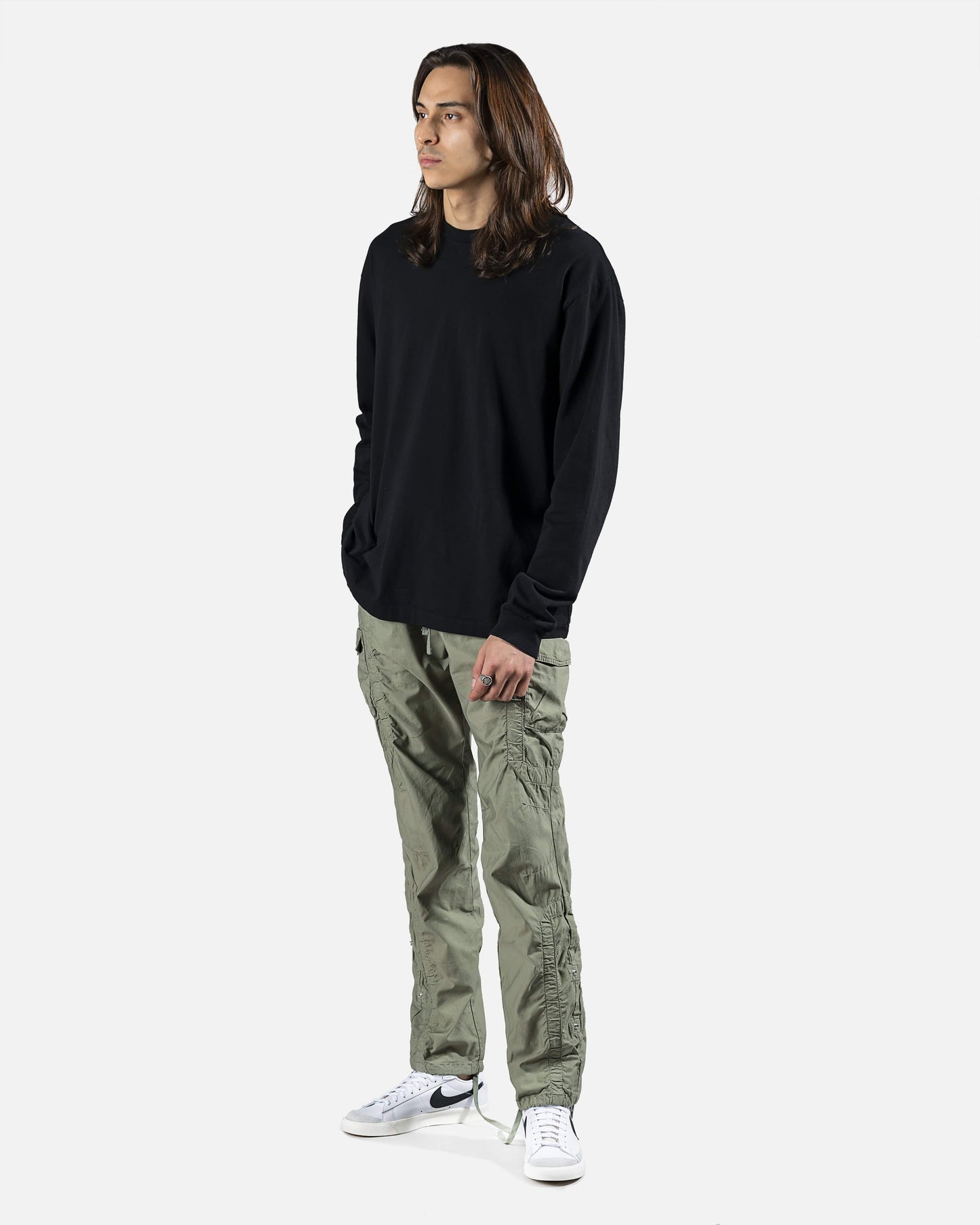 John Elliott Men's Pants Frame Cargo Pant in Olive