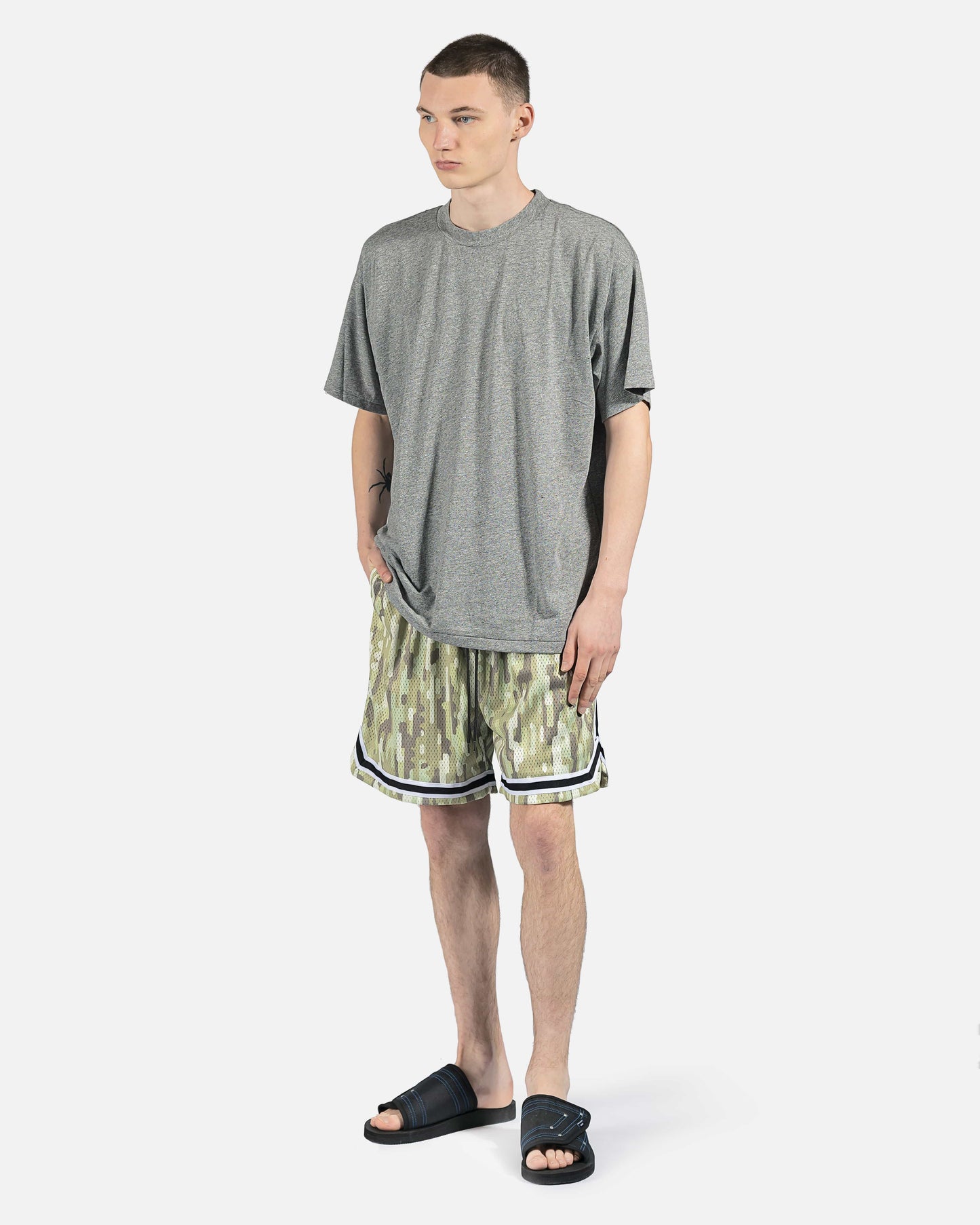 John Elliott Men's Shorts Game Shorts in Eucalyptus