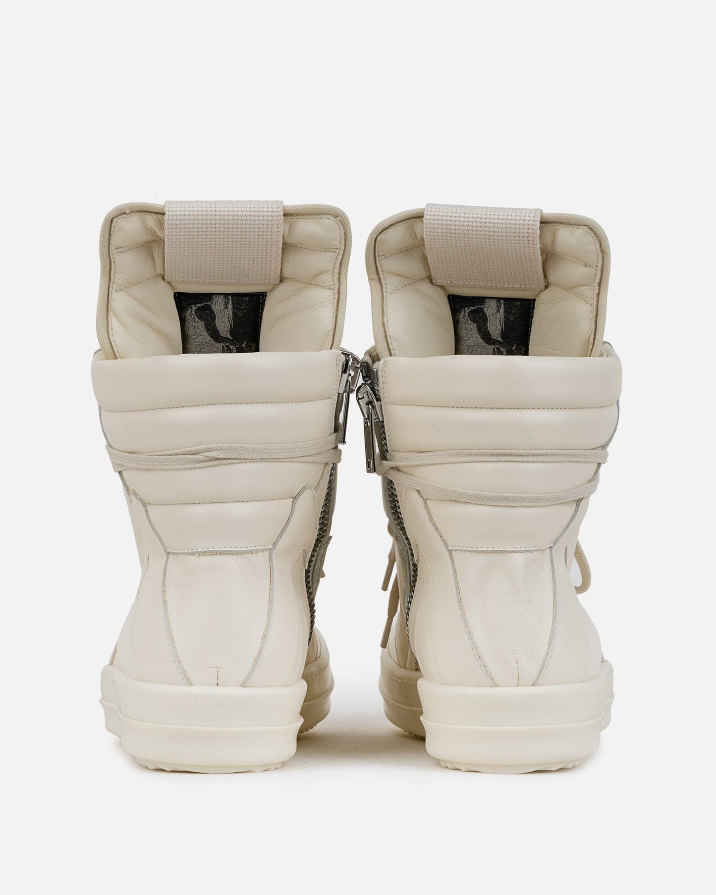 Rick Owens Men's Sneakers Geobasket in Milk/Milk