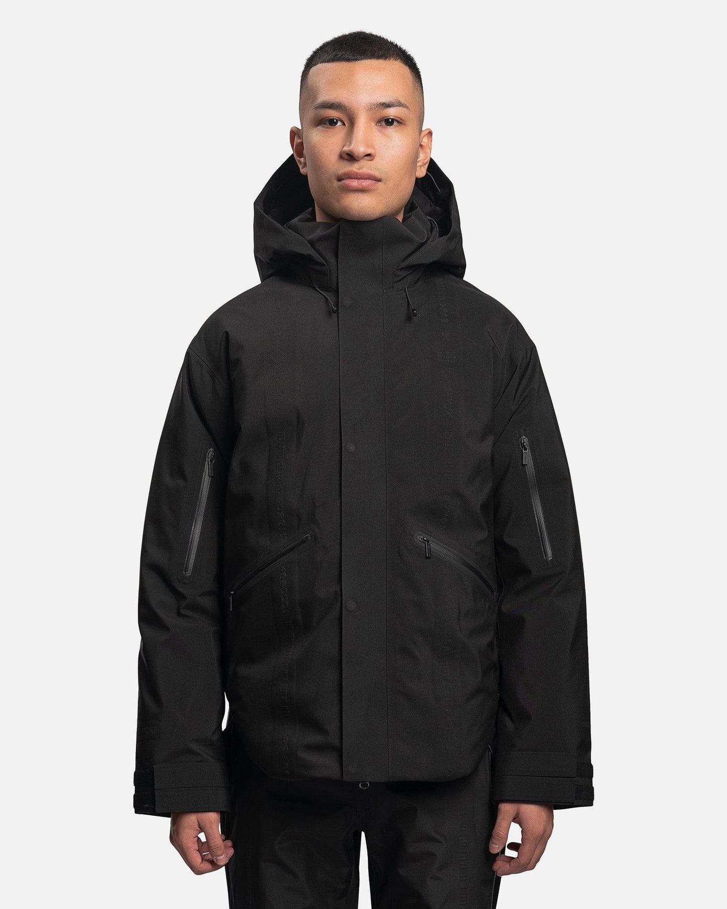 KANGHYUK Men's Jackets Gore-Tex Hooded Bomber Jacket in Black