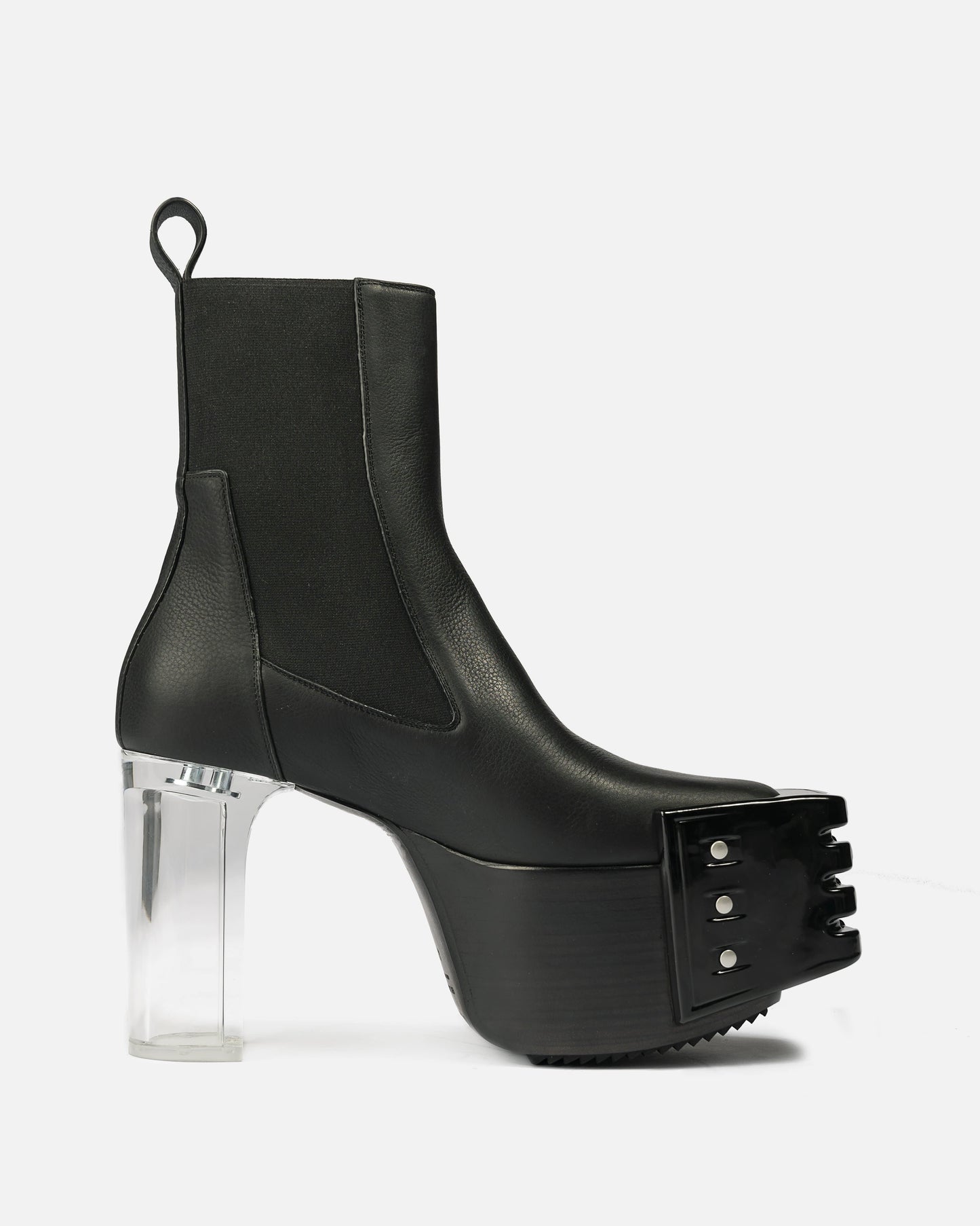 Rick Owens Men's Boots Grilled Kiss Boot in Black/Clear