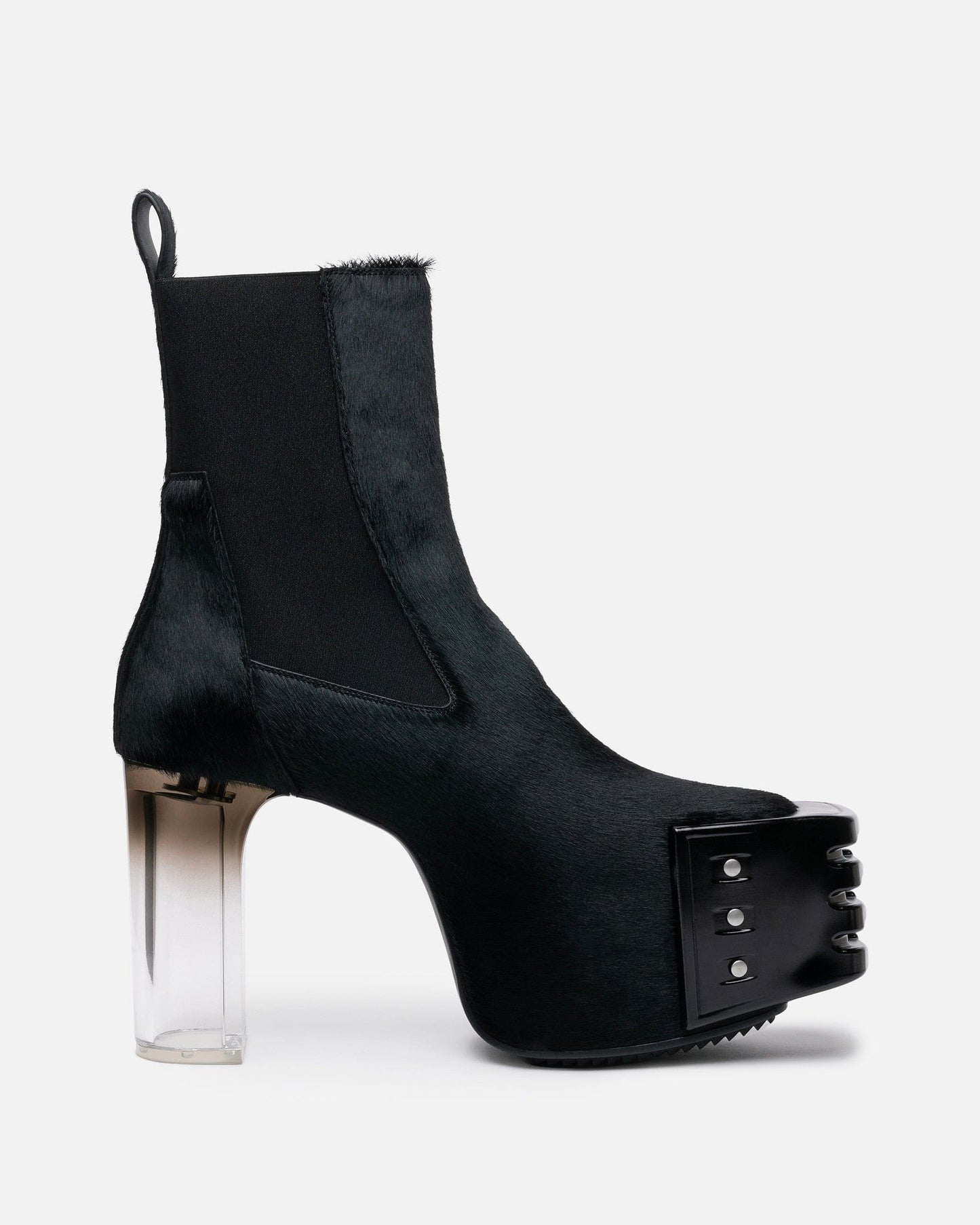 Rick Owens Men's Boots Grilled Kiss Boots in Black/Clear