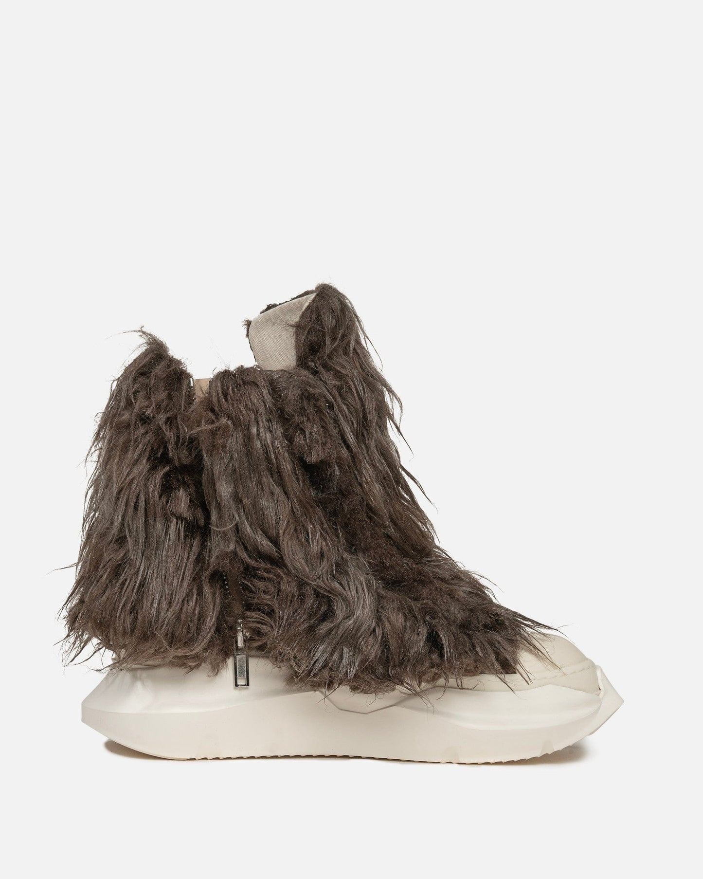 Rick Owens DRKSHDW Men's Sneakers Hairy Abstract Ramones in Dust/Milk