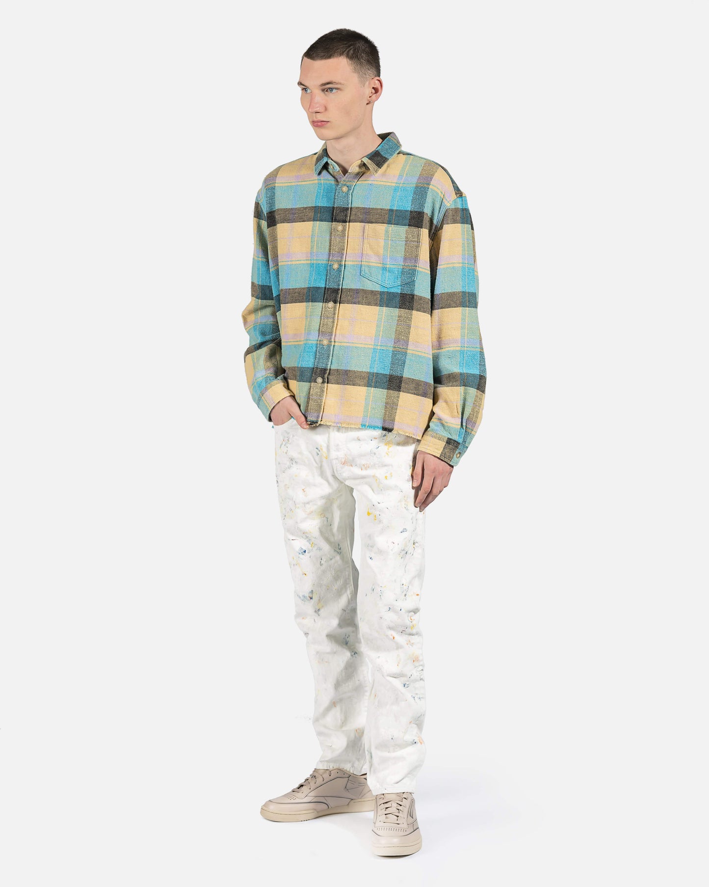 John Elliott Men's Shirts Hemi Oversized Shirt in Santa Fe