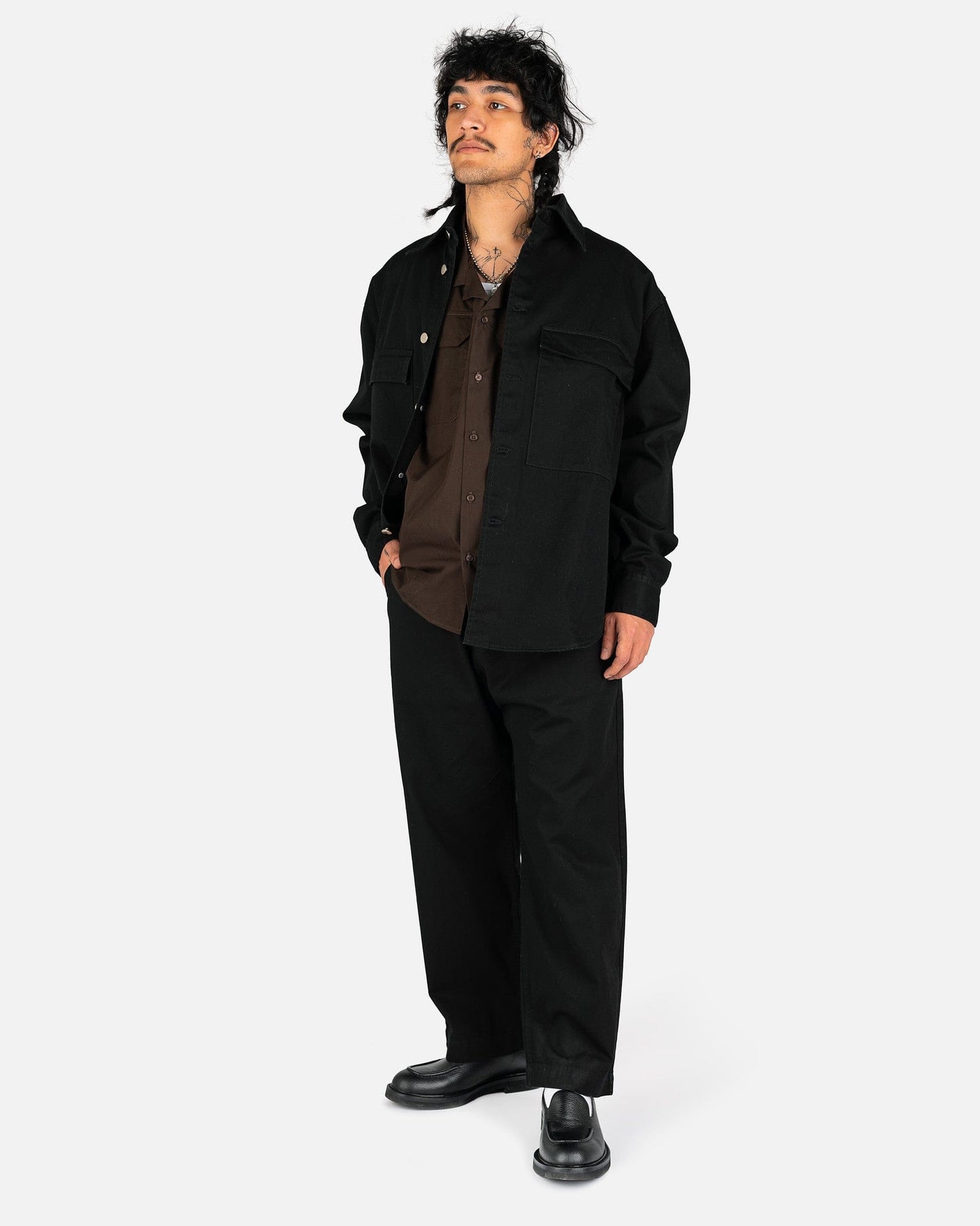 Willy Chavarria Men's Pants Homeboy Work Pants in Black