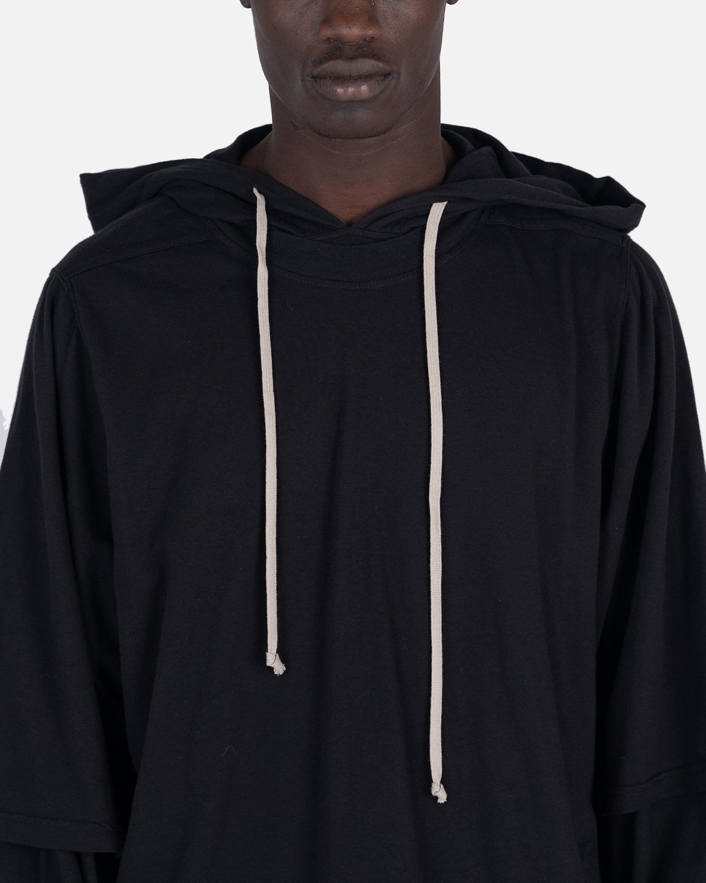 Rick Owens DRKSHDW Men's Sweatshirts Hustler Hoodie in Black