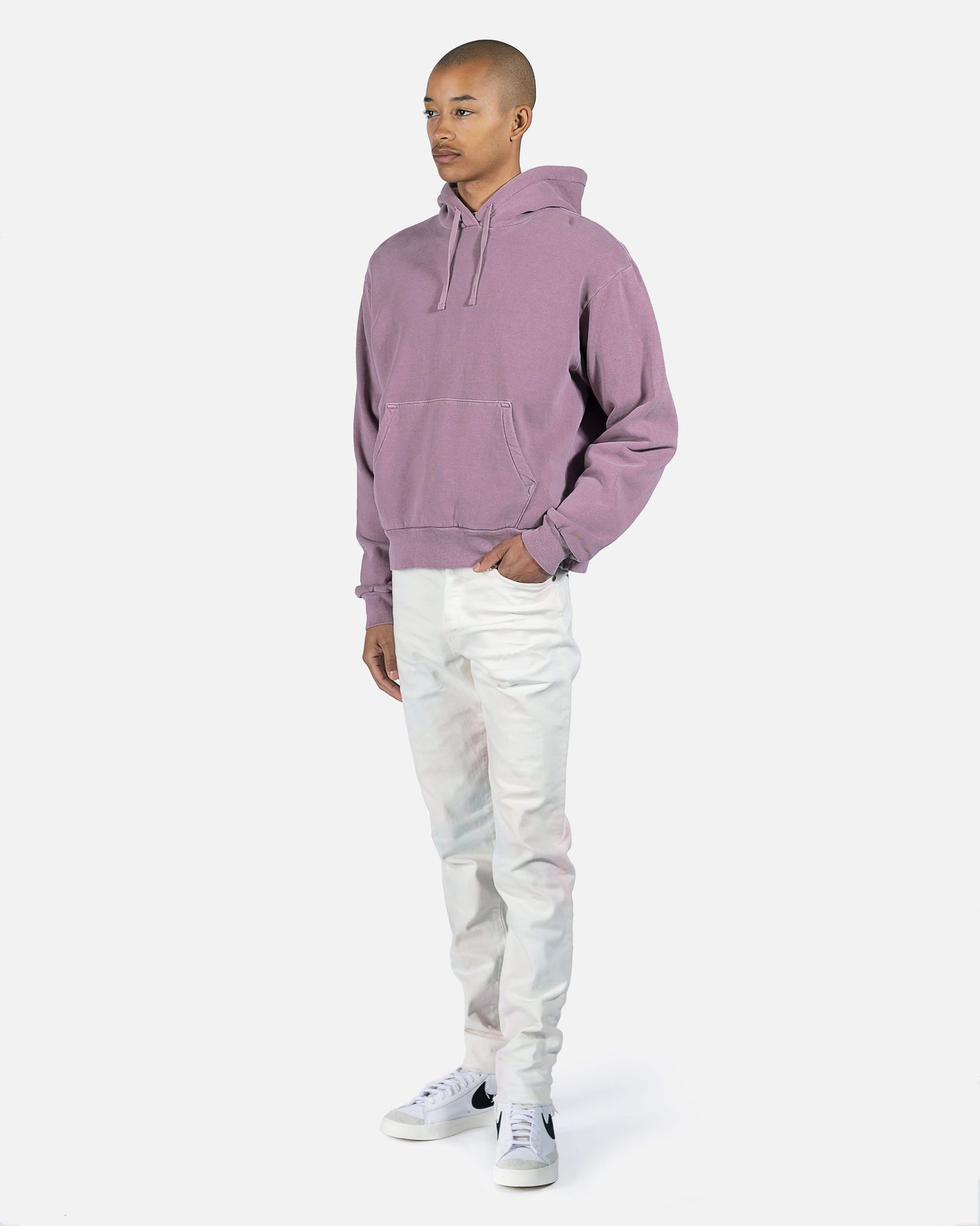 John Elliott Men's Sweatshirts Interval Hoodie in Washed Bordeaux