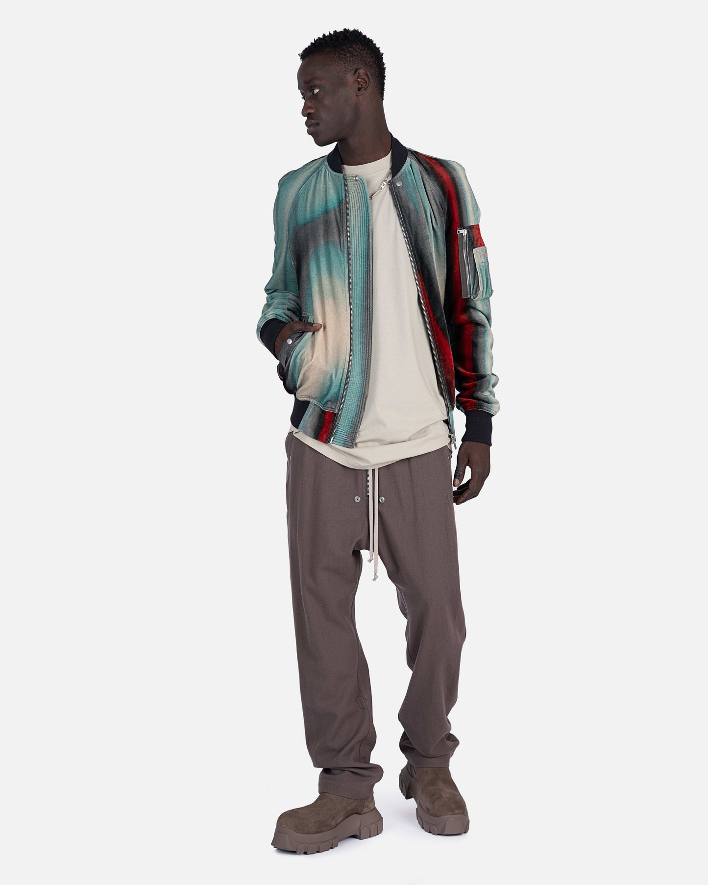 Rick Owens DRKSHDW Men's T-Shirts Jumbo SS T-Shirt in Pearl