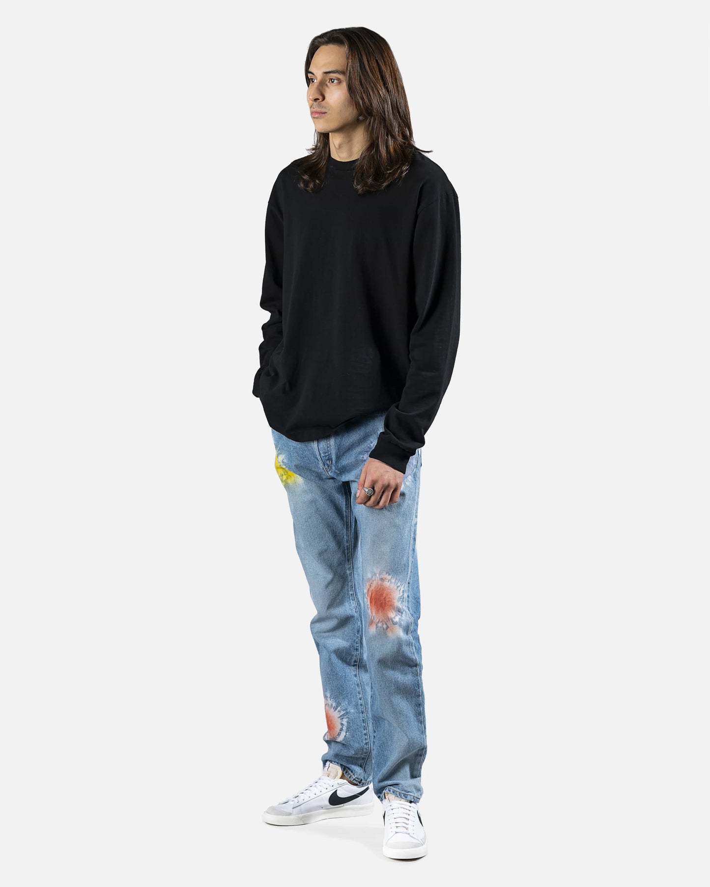John Elliott Men's Jeans Kane 2 Denim in Shibori Bloom