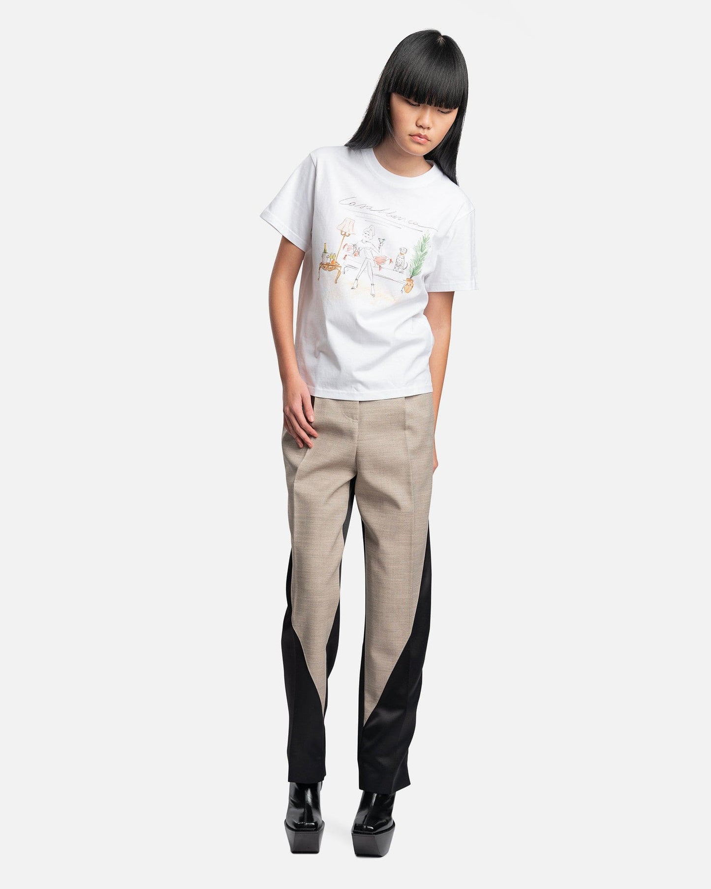 Casablanca Women T-Shirts L'Appartement De Reve T-Shirt in White