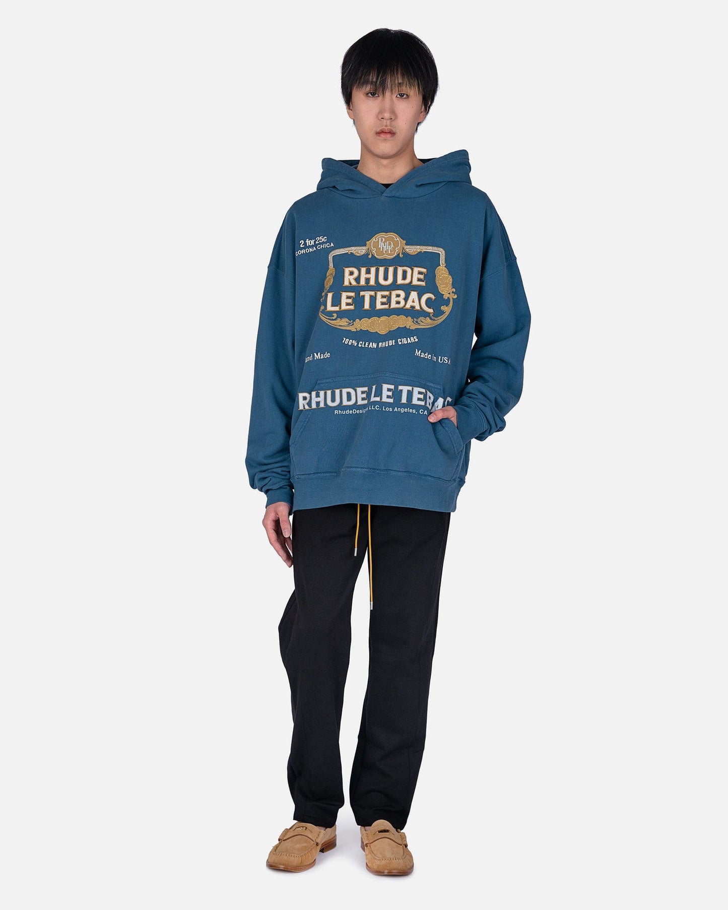 Rhude Men's Sweatshirts Le Tabac Hoodie in Salte