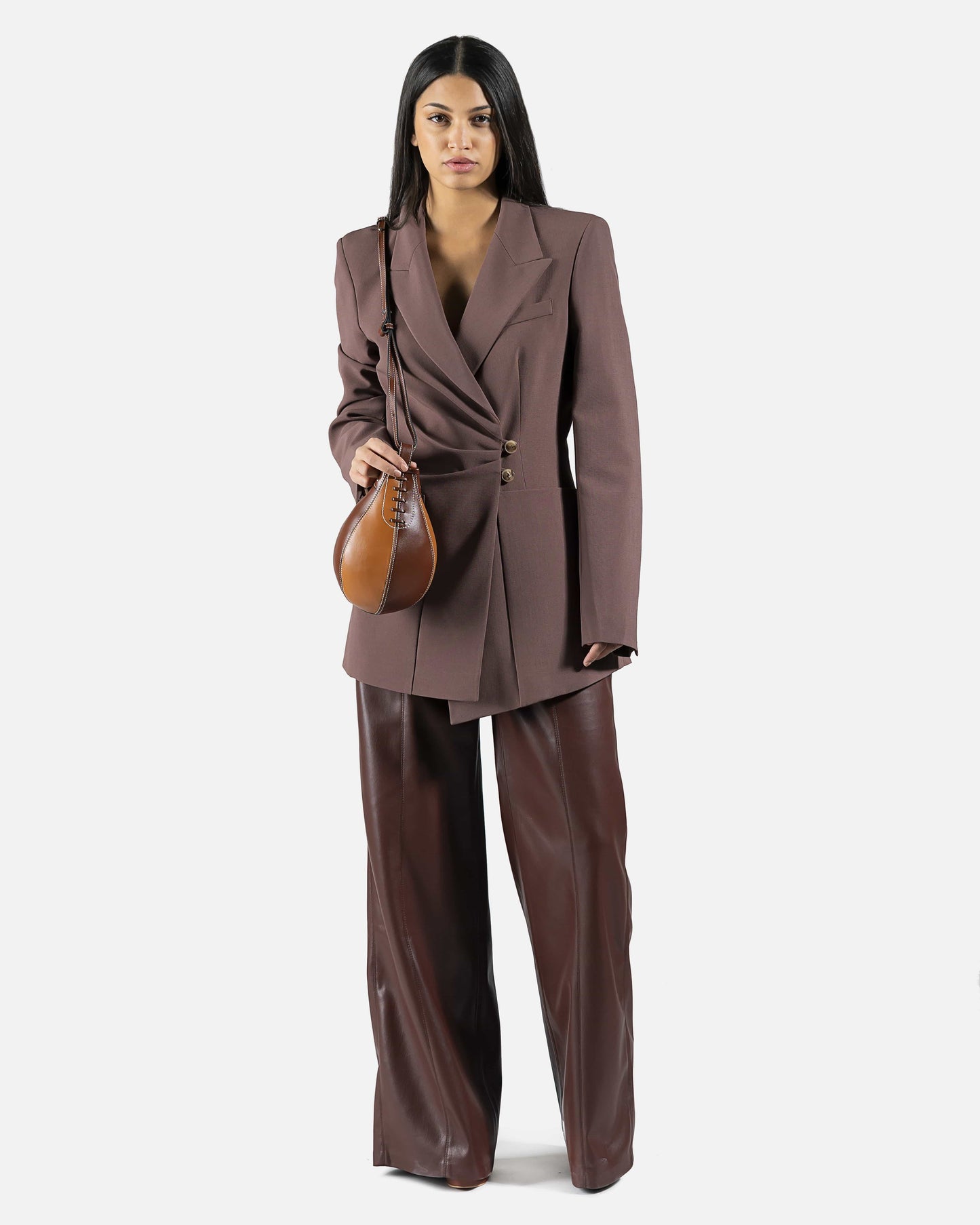 Nanushka Women Jackets Leda Blazer in Nutmeg