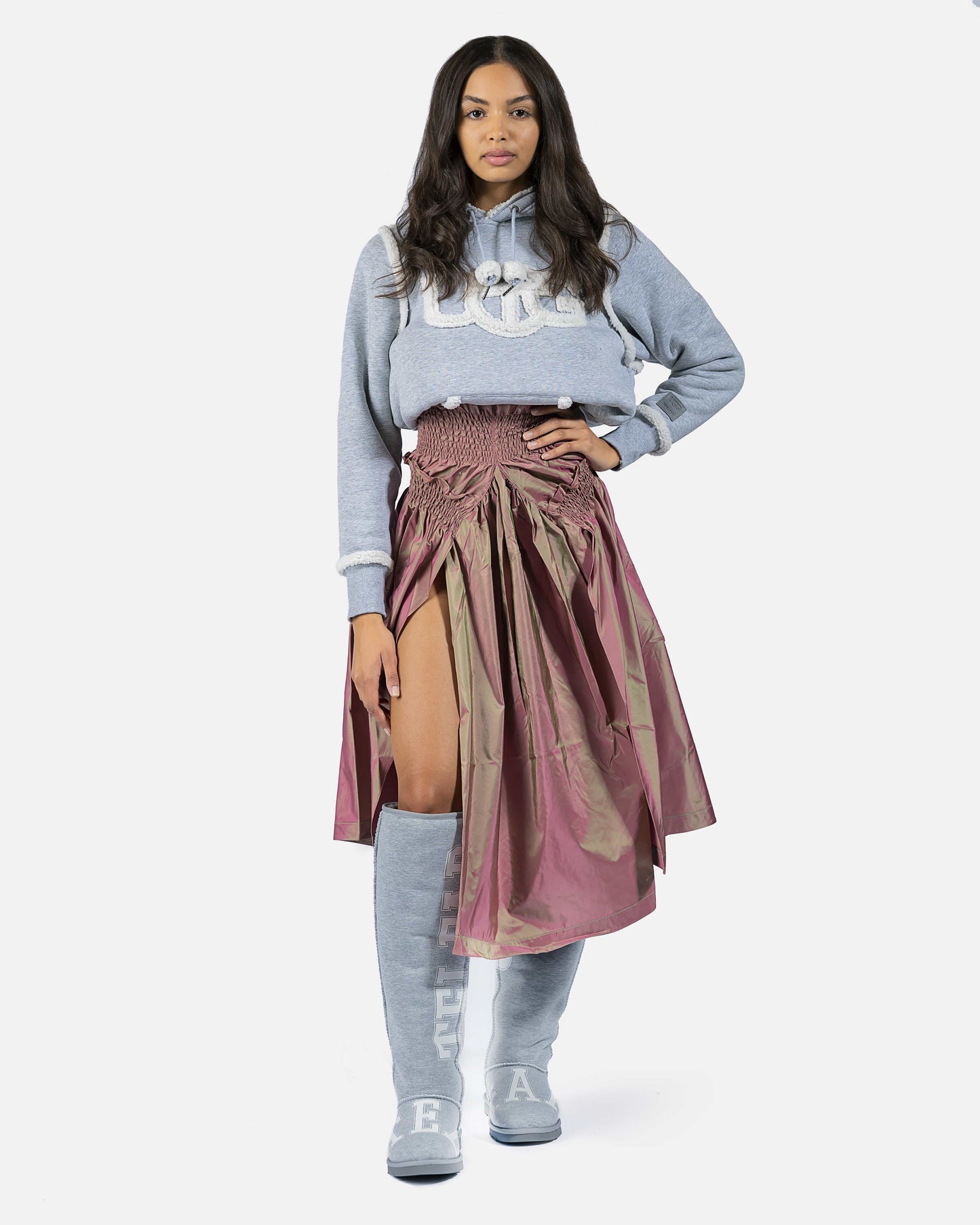 UGG x Telfar Women Bags Logo Hoodie in Heather Grey