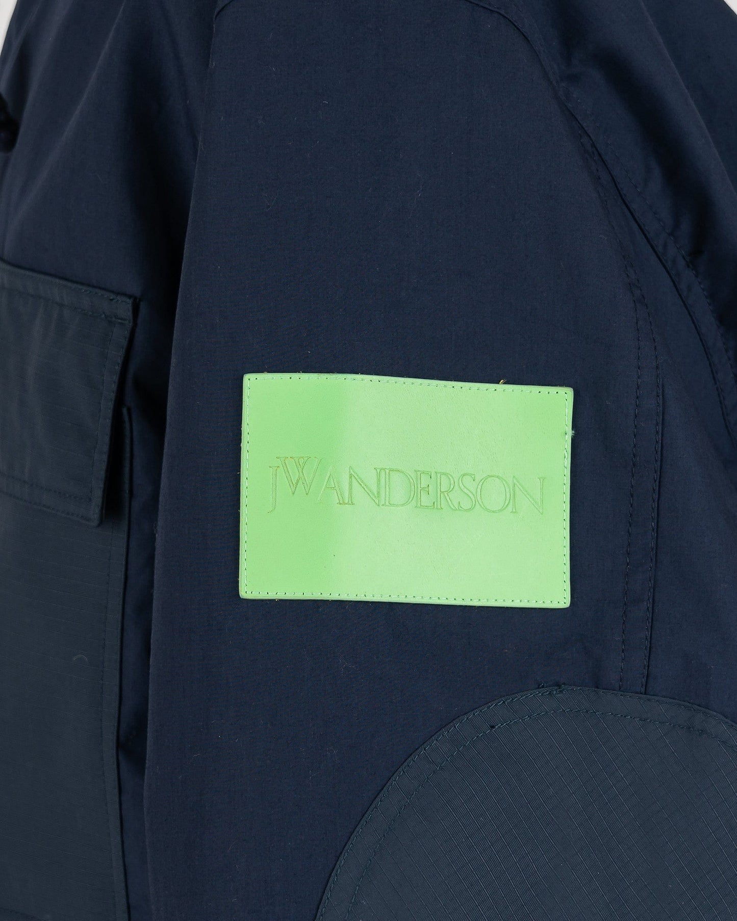 JW Anderson Men's Jackets Long Utility Parka in Navy