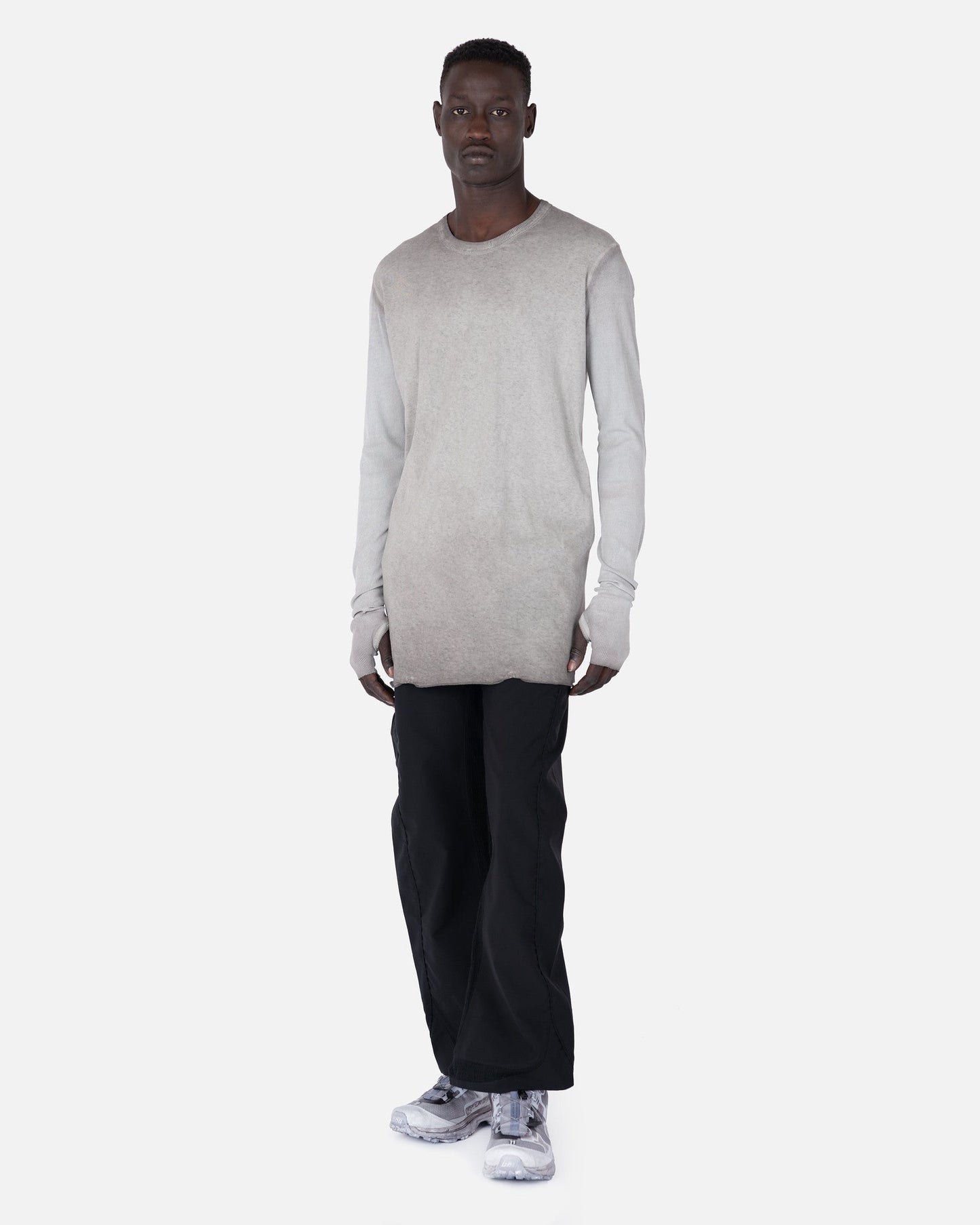 Boris Bidjan Saberi Men's Tops LS1.2 RF Longsleeve in Faded Wehr Grün