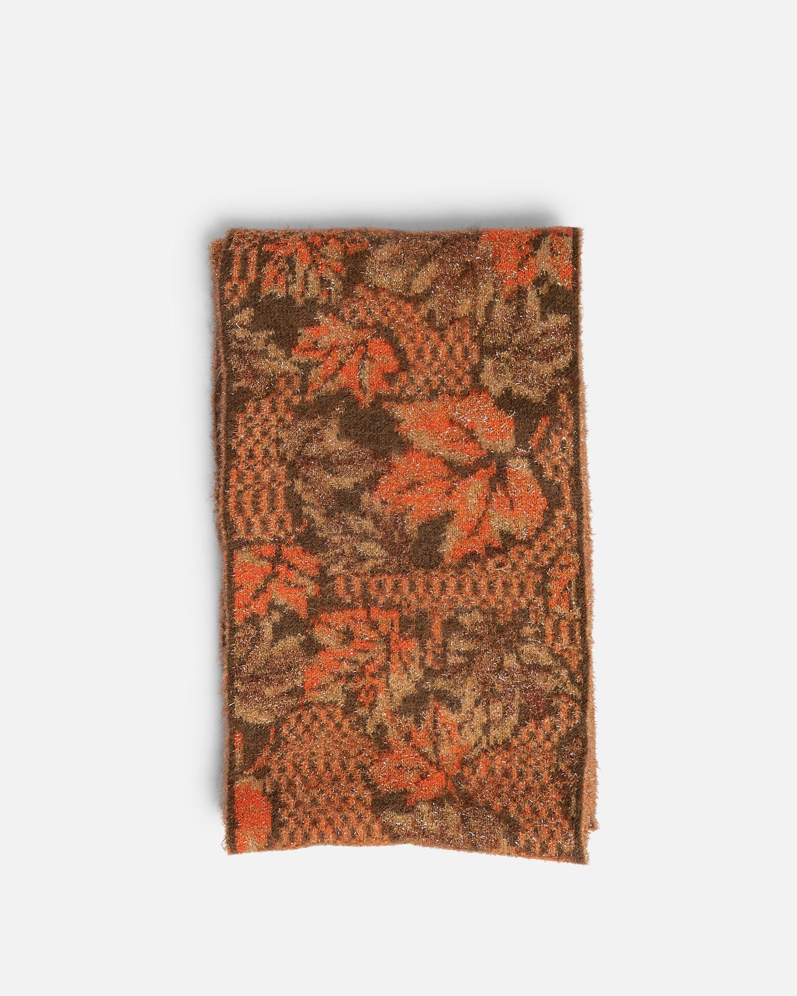 Lurex Jacquard Raw Edge Scarf in Gold – SVRN