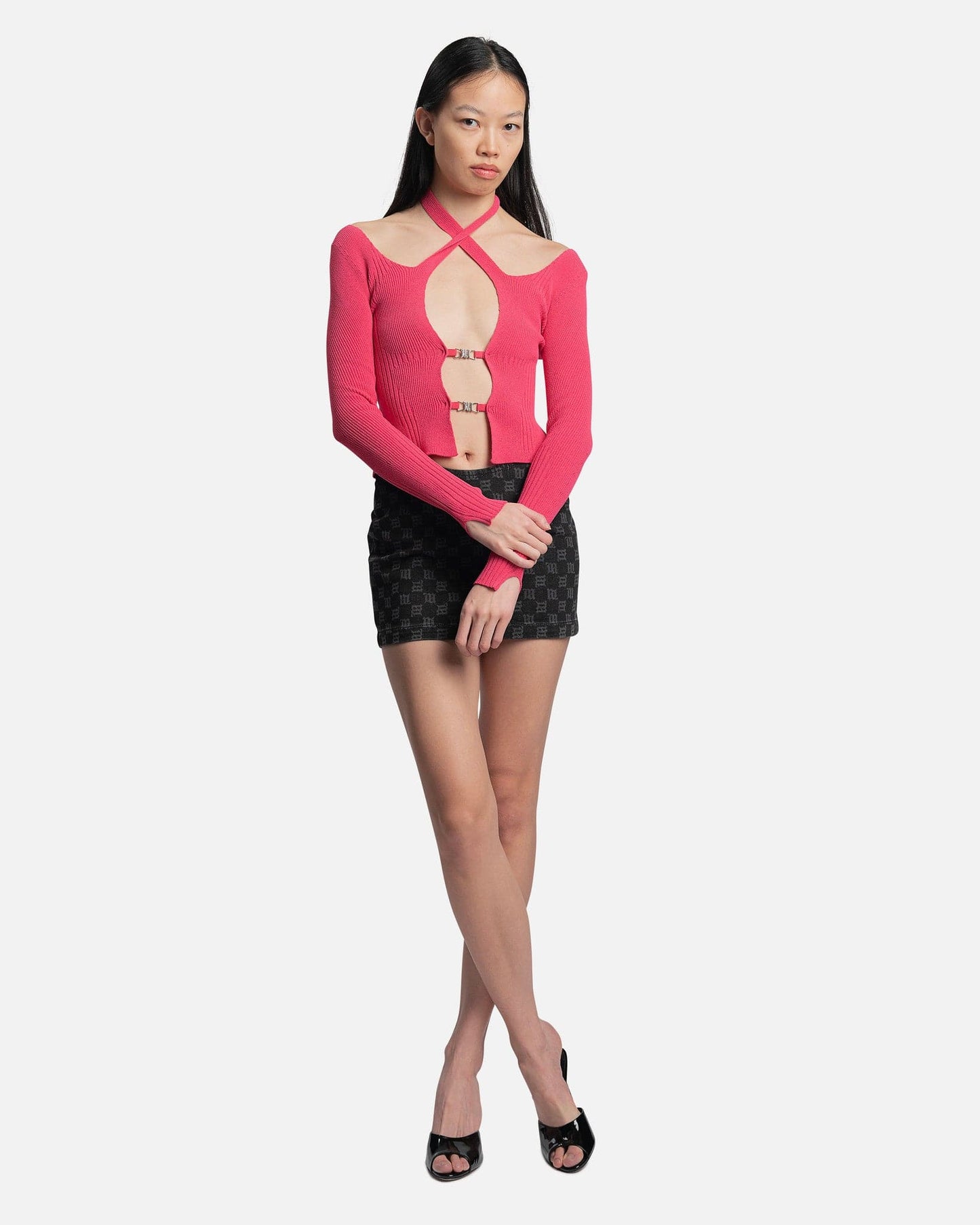 MISBHV Women Sweaters M Knitted Cardigan in Pink