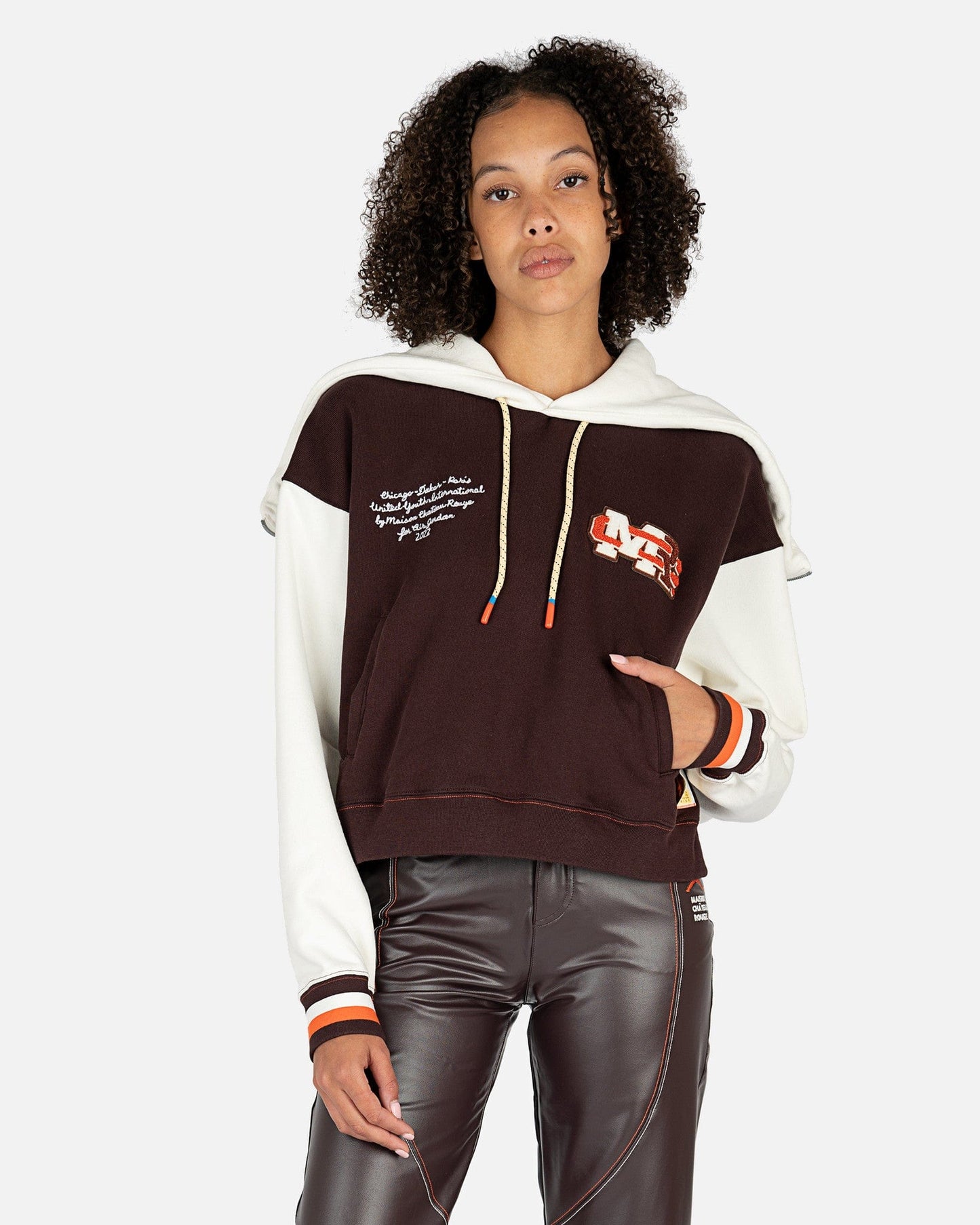 JORDAN Women Pants Maison Chateau Rouge Pants in Brown Basalt